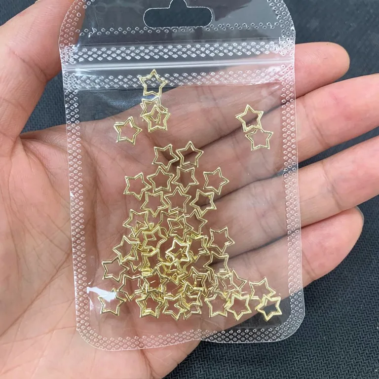 Hollow metal star 20pcs