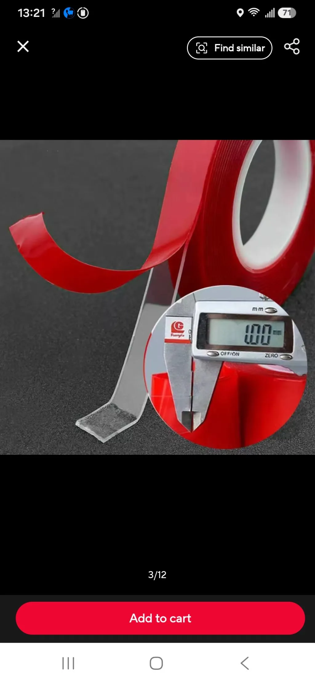Double sided tape (clear)