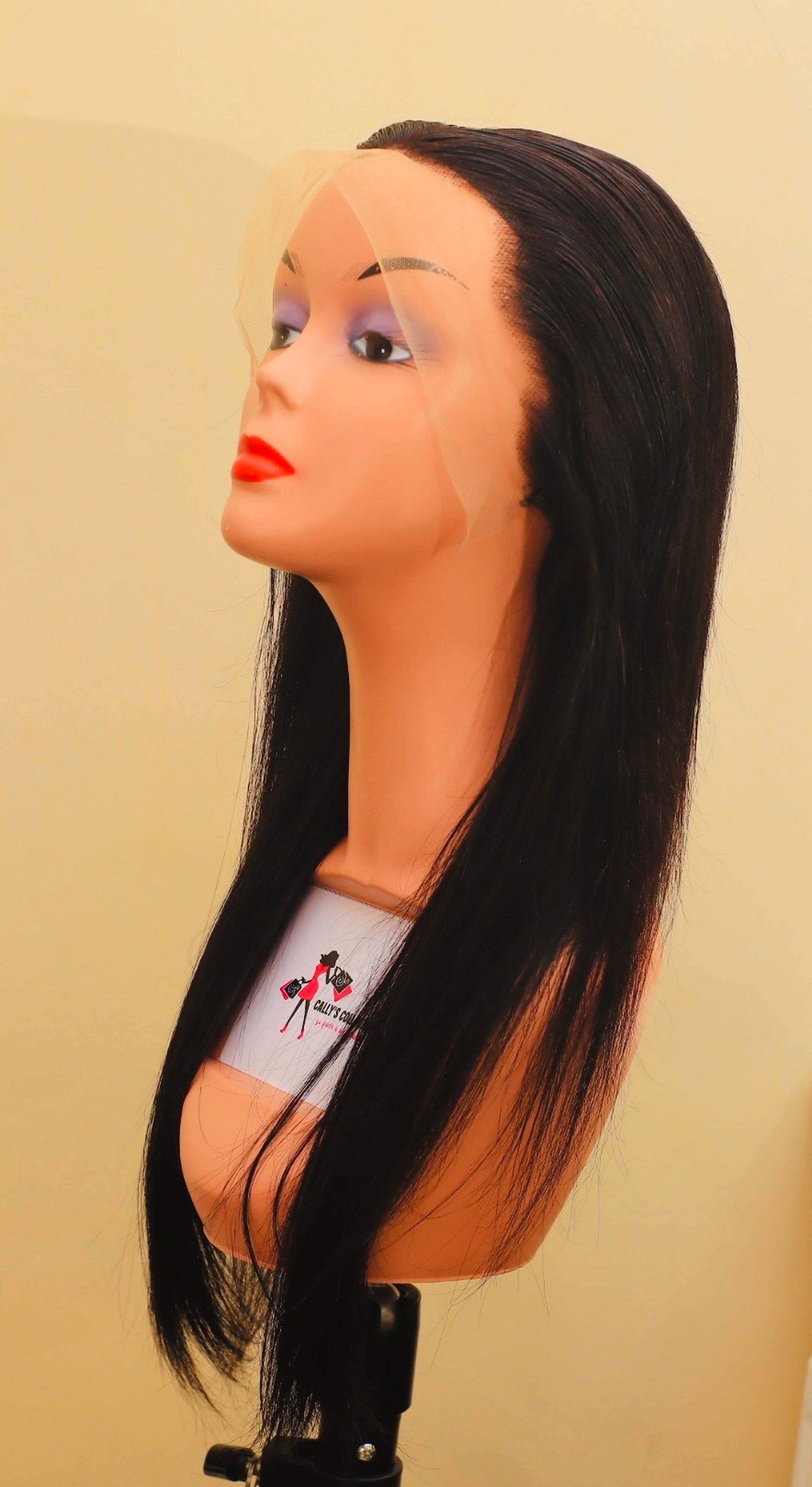 22 inches Straight human hair wig
