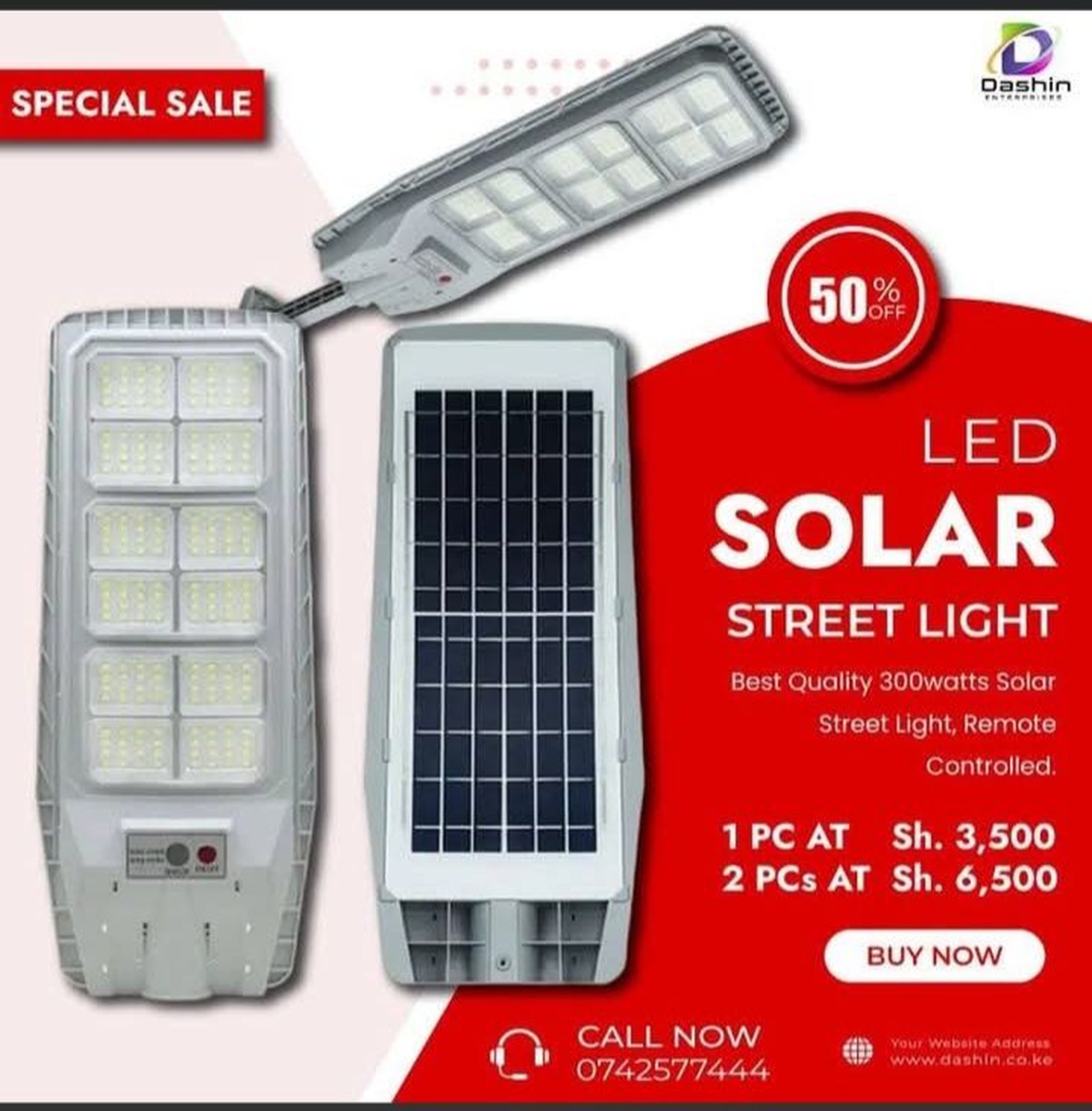300w outdoor solar street lamp
