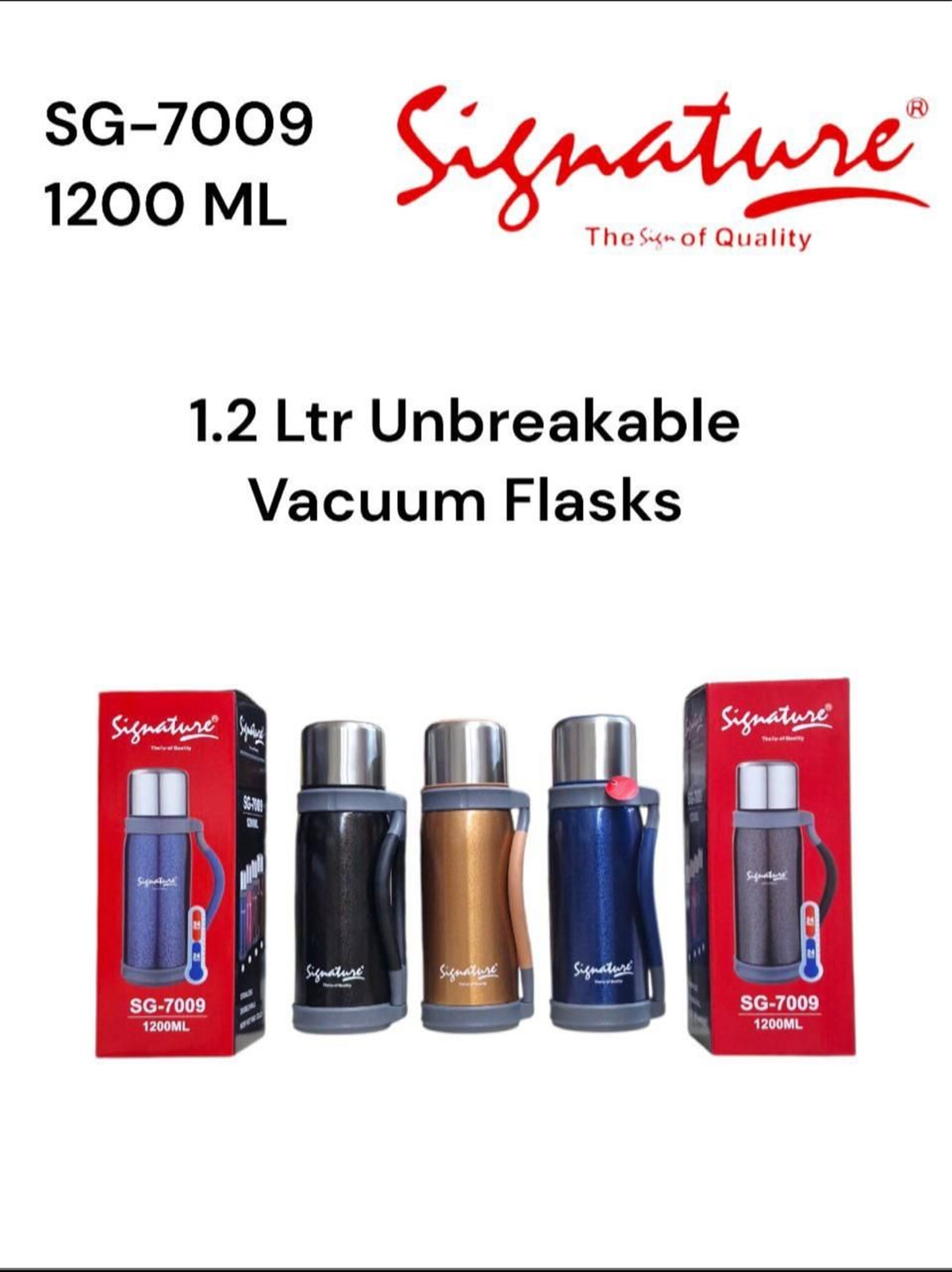 Signature vacuum flask