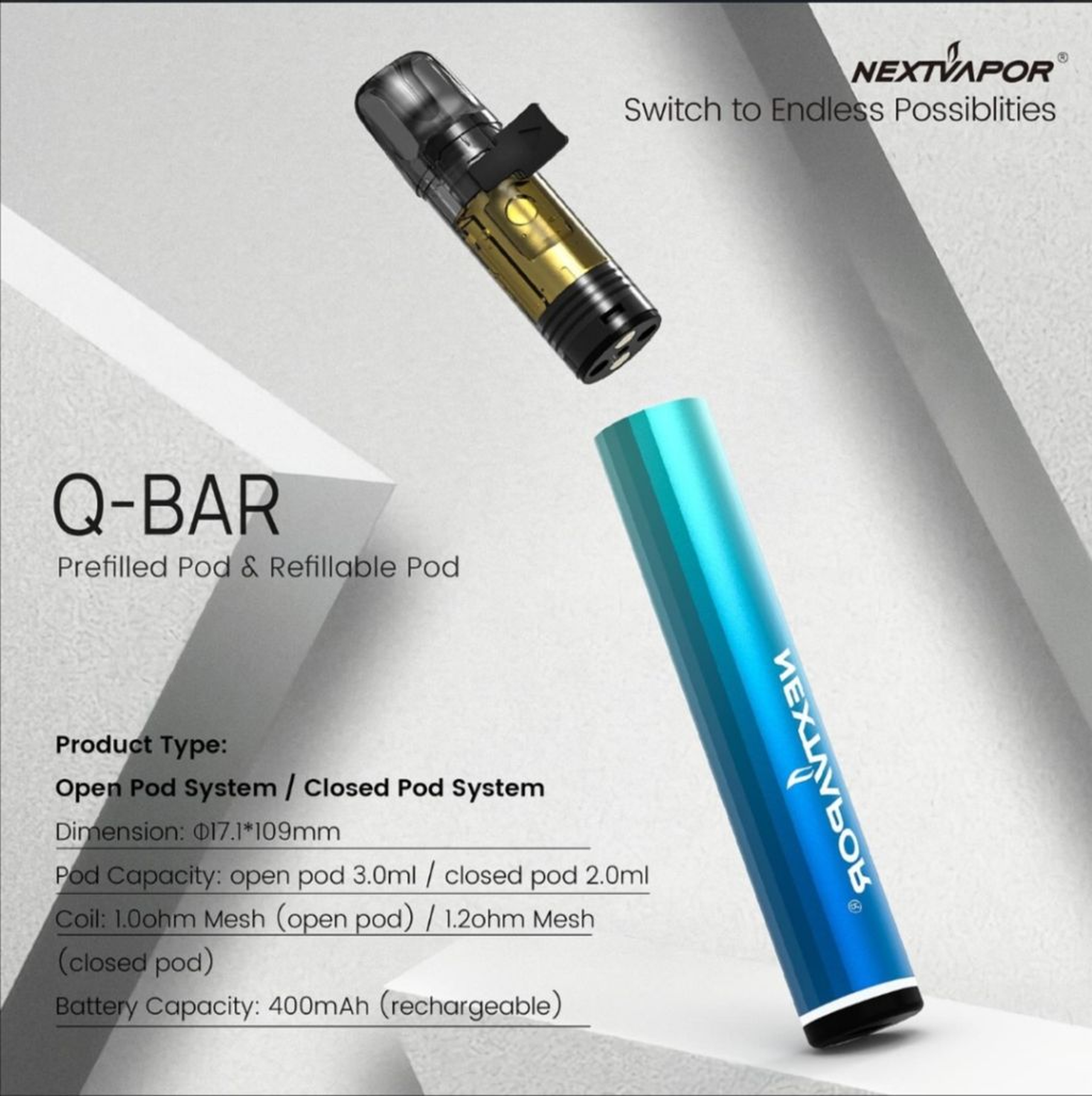 q bar refillbale