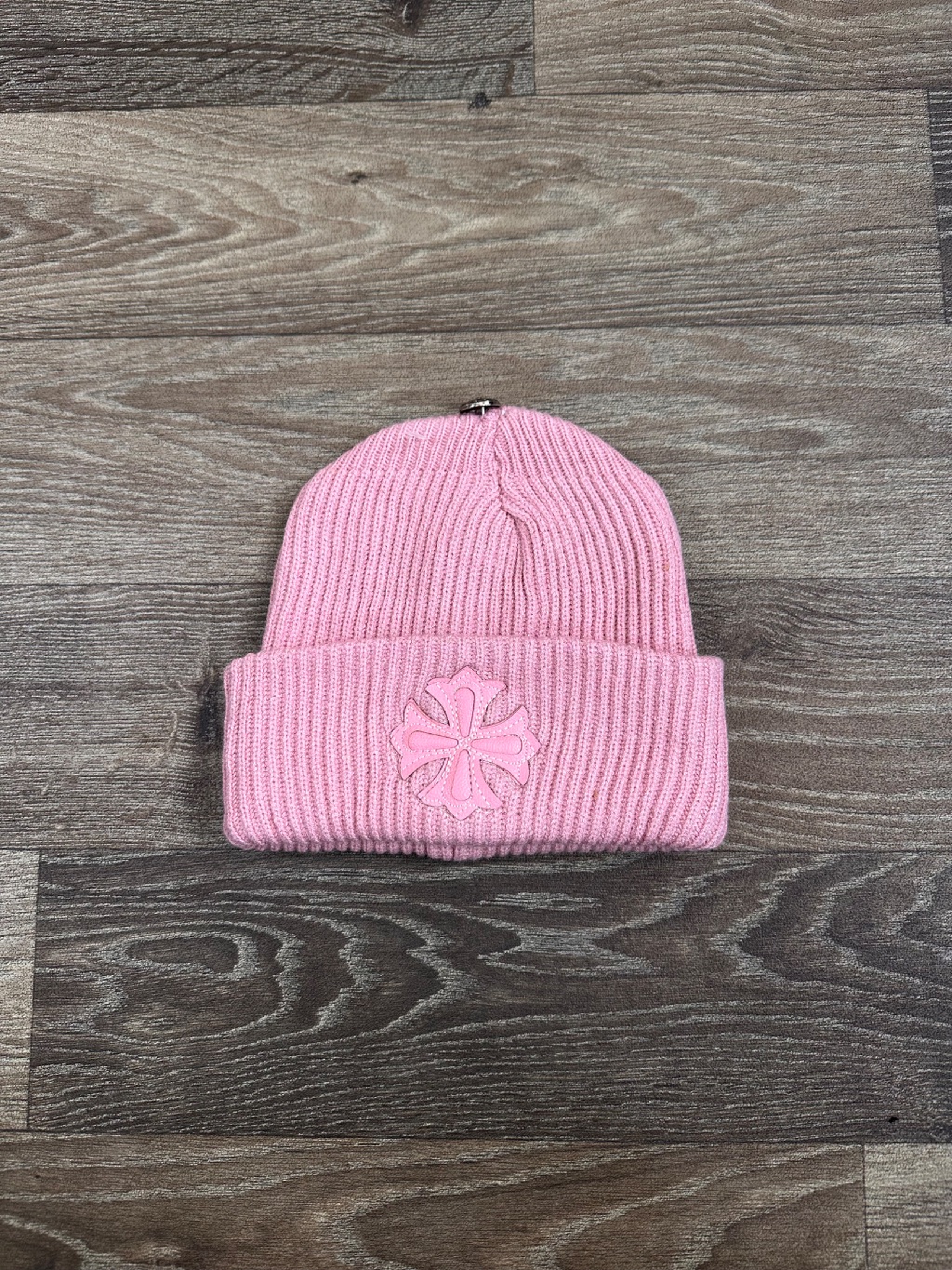Pink Chrome Hearts Beanie
