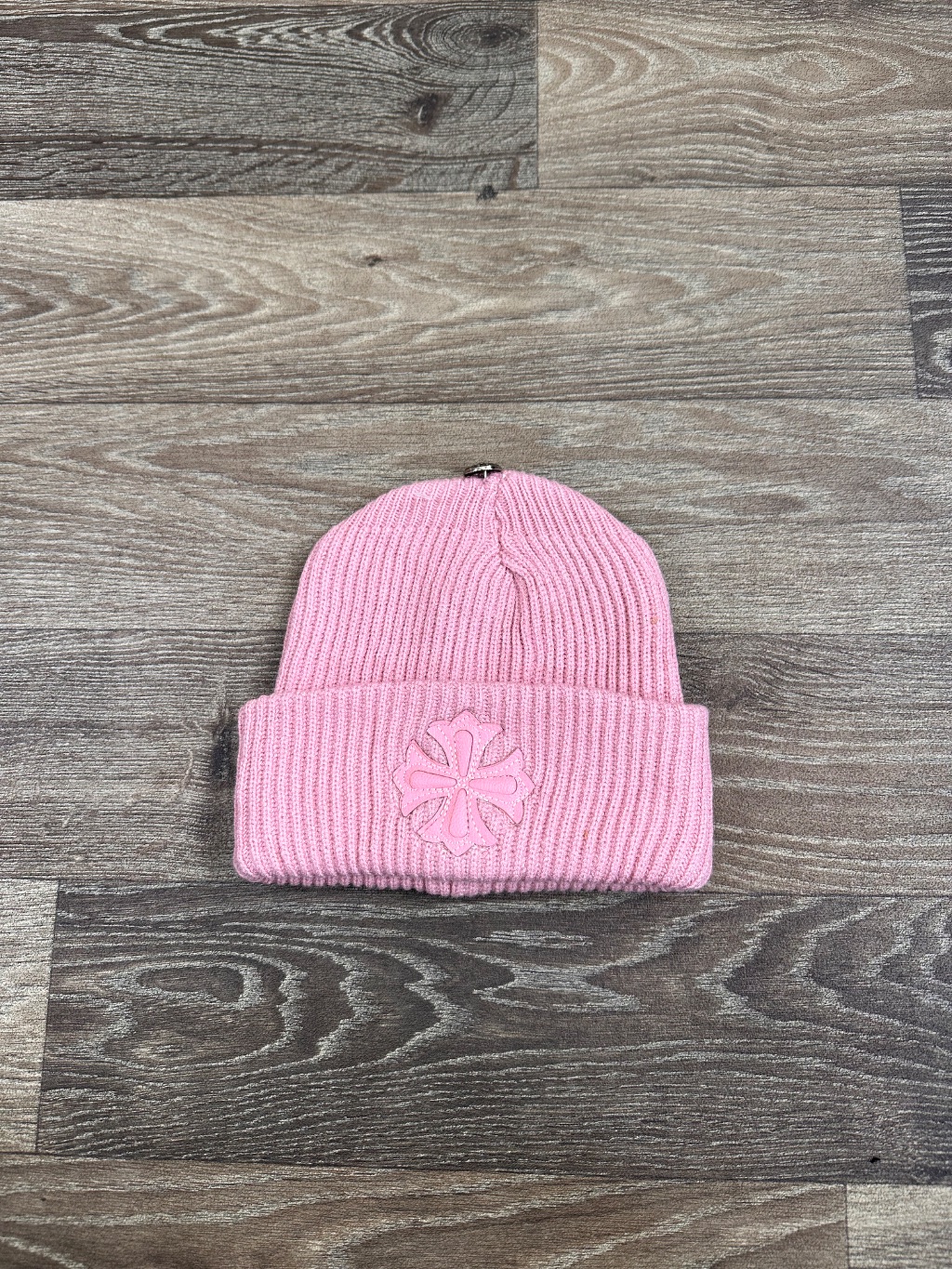 Pink Chrome Hearts Beanie