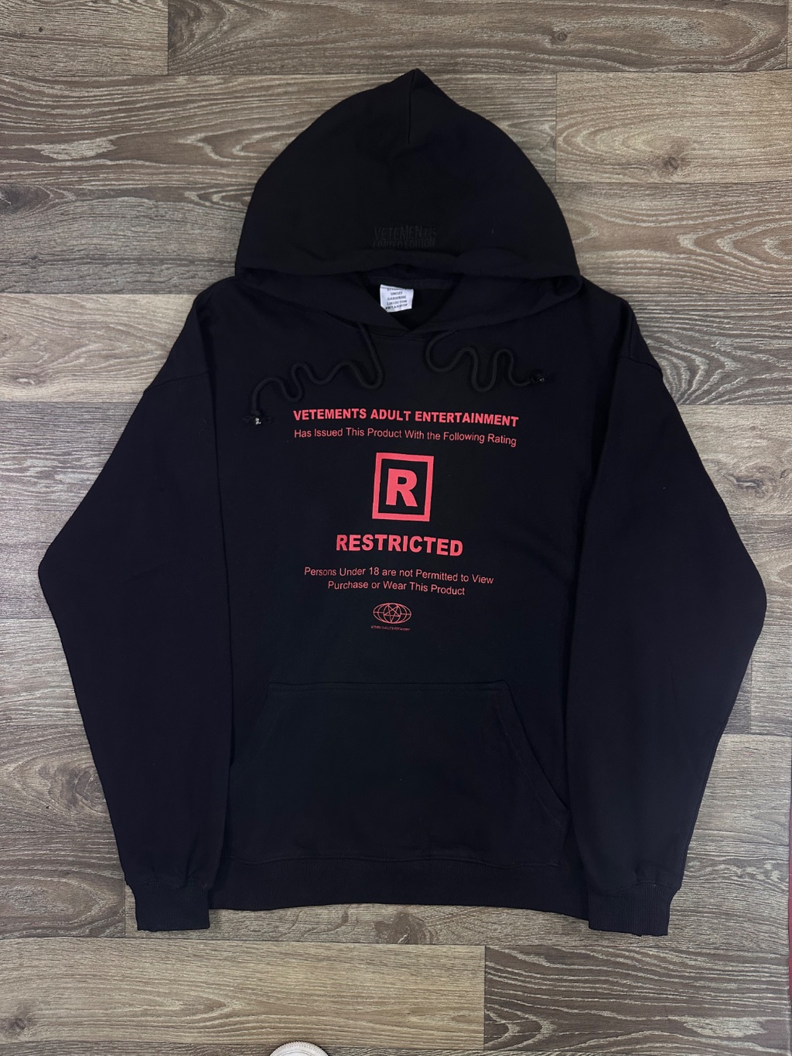 Vetements Adult Entertainment hoodie