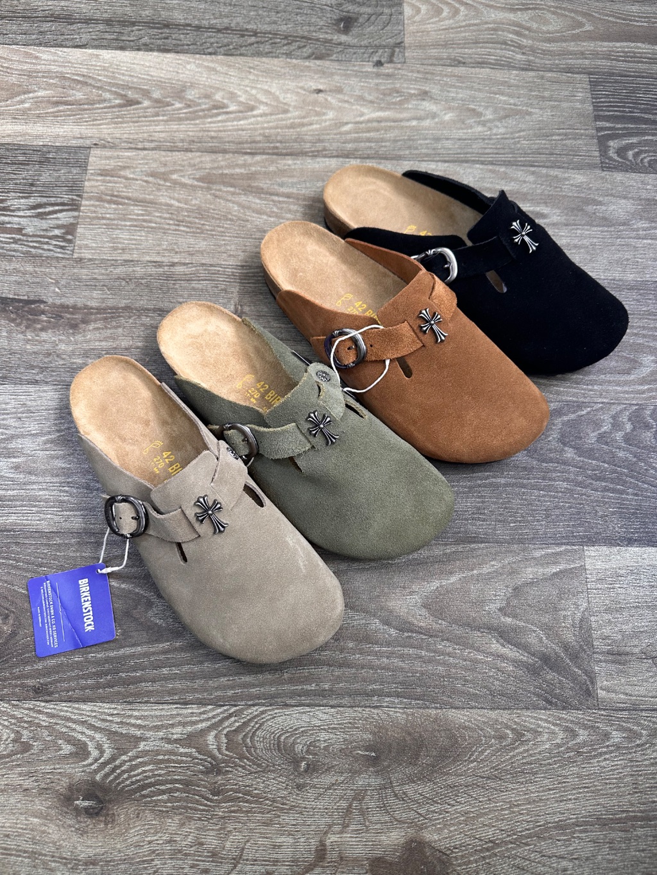 Birkenstock x Chrome Hearts Clogs