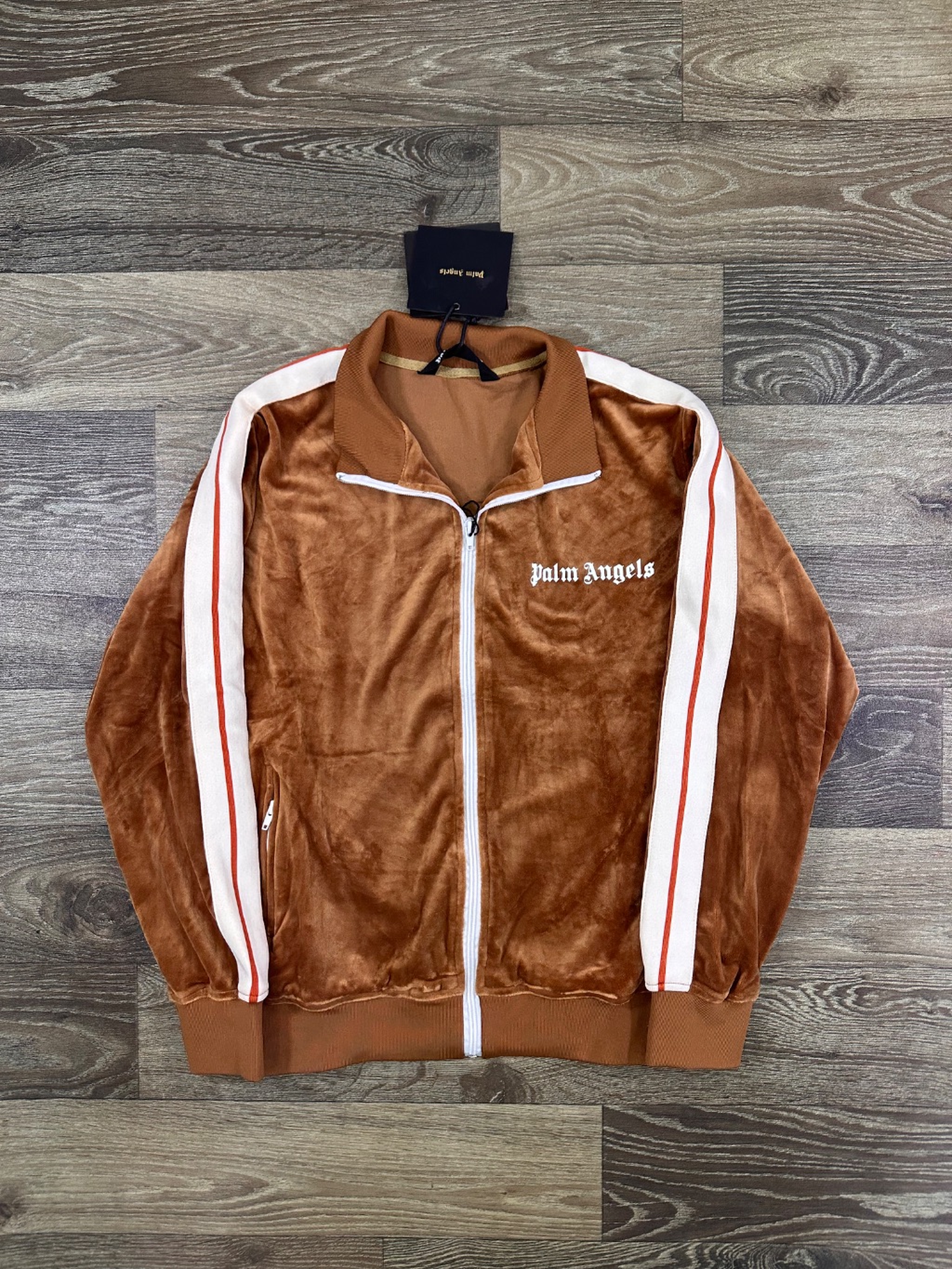 Palm Angels velvet zipper