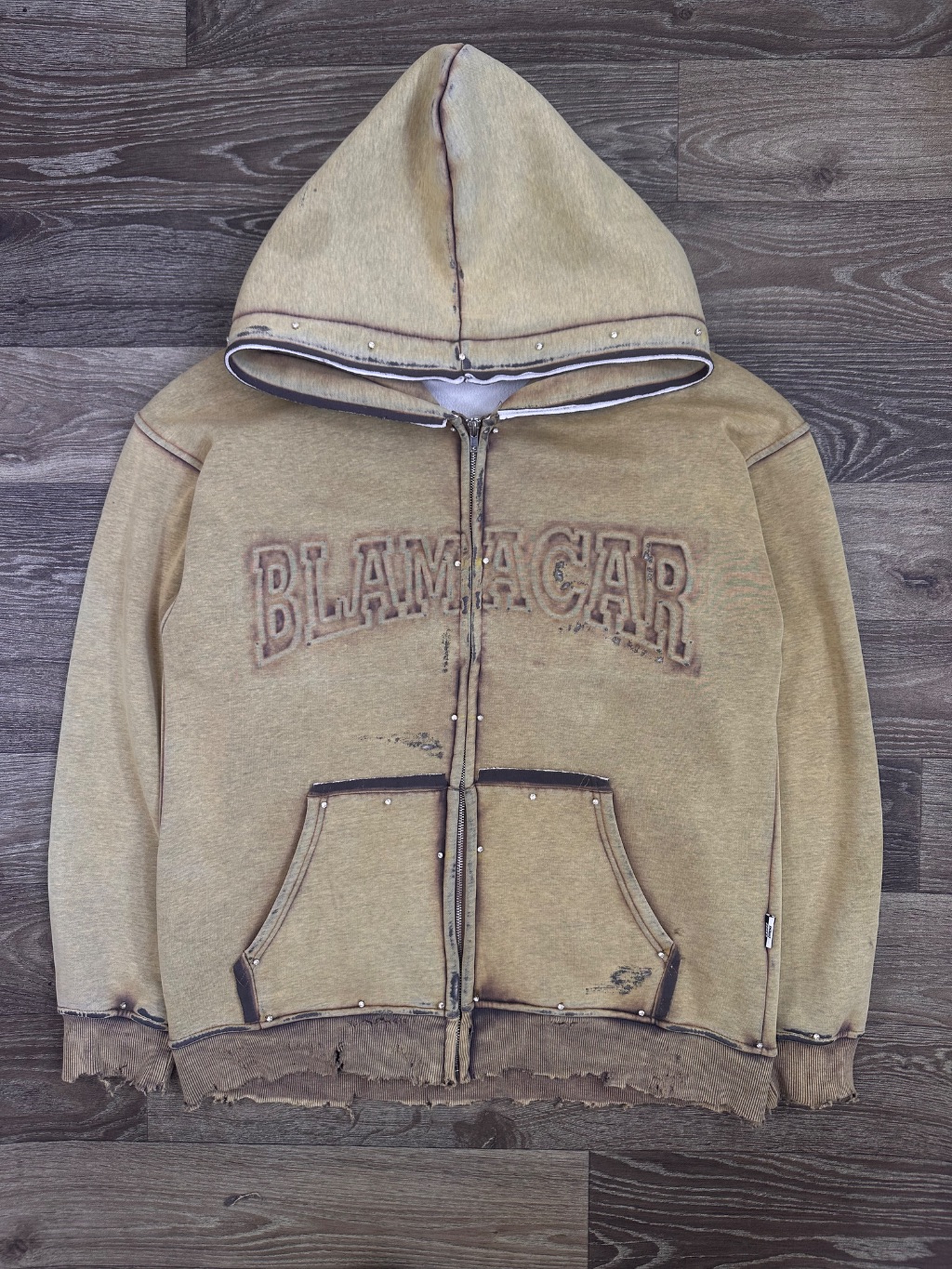 Blamacar zip up hoodie