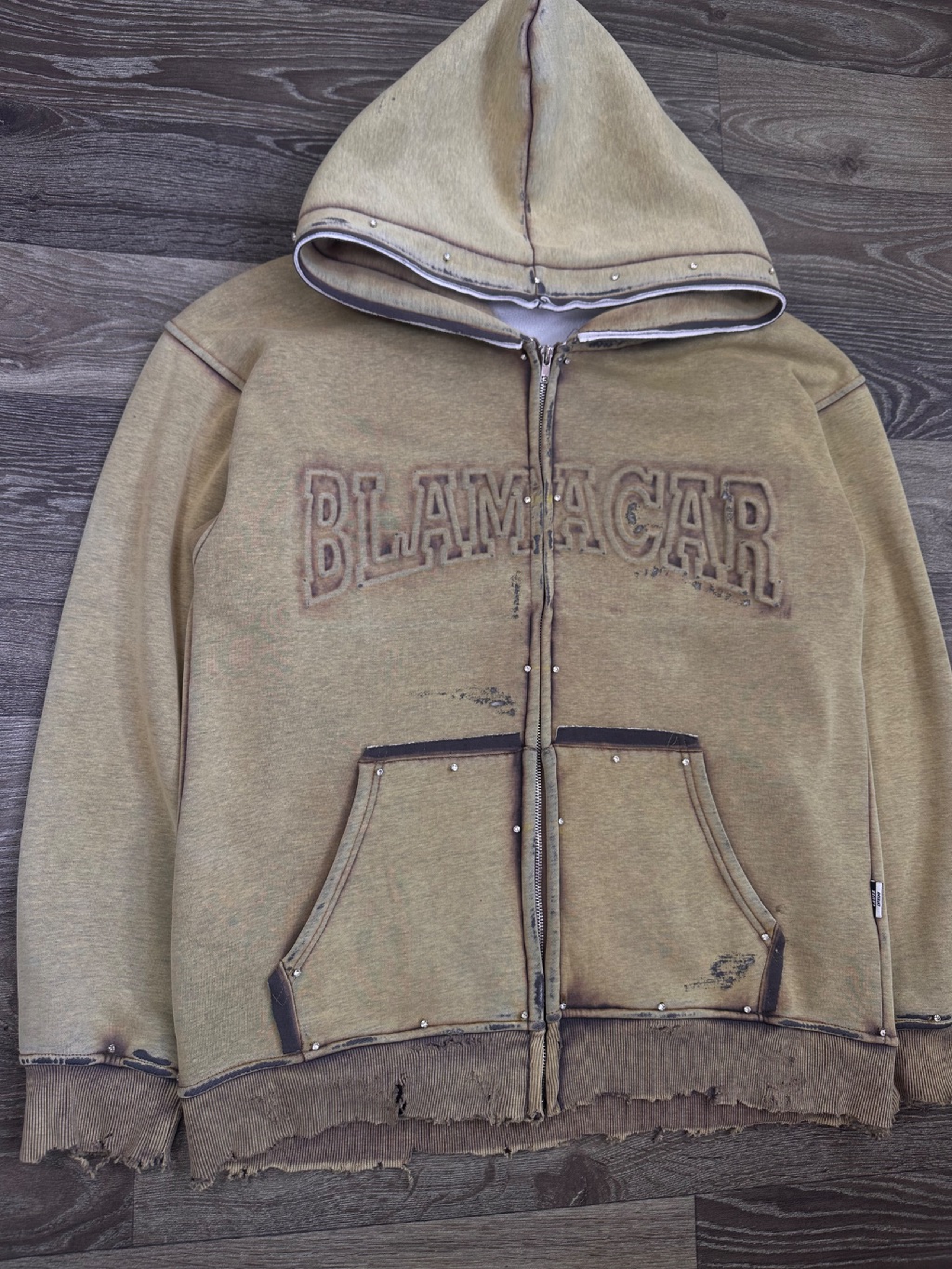 Blamacar zip up hoodie