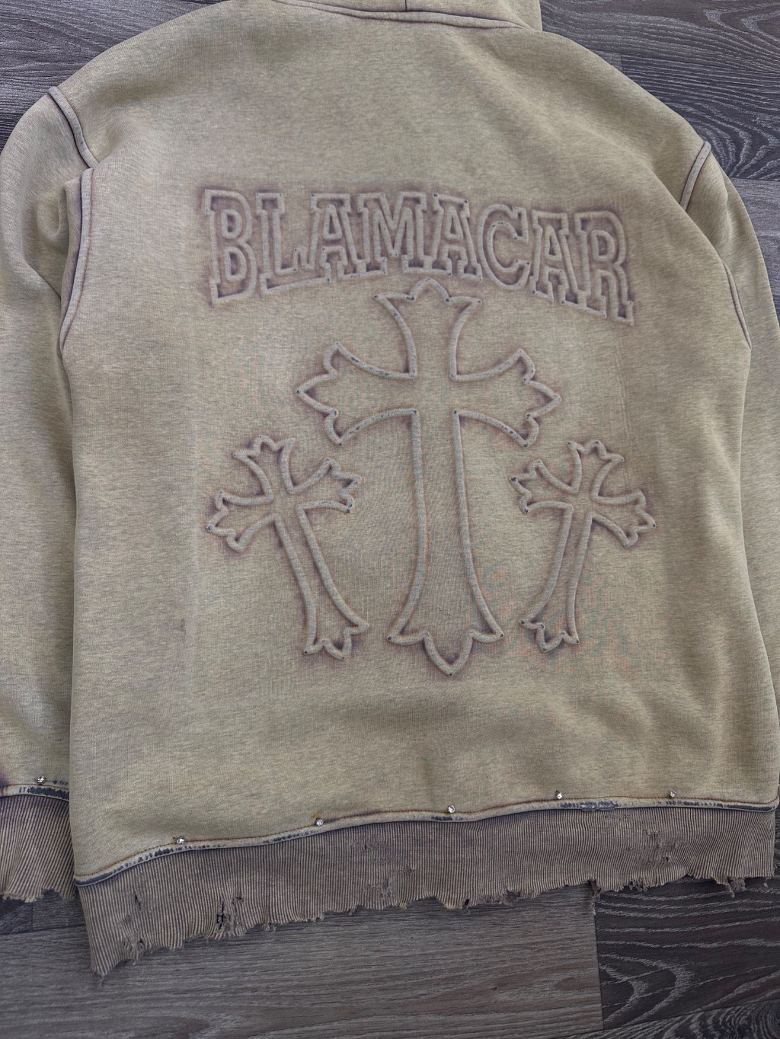 Blamacar zip up hoodie