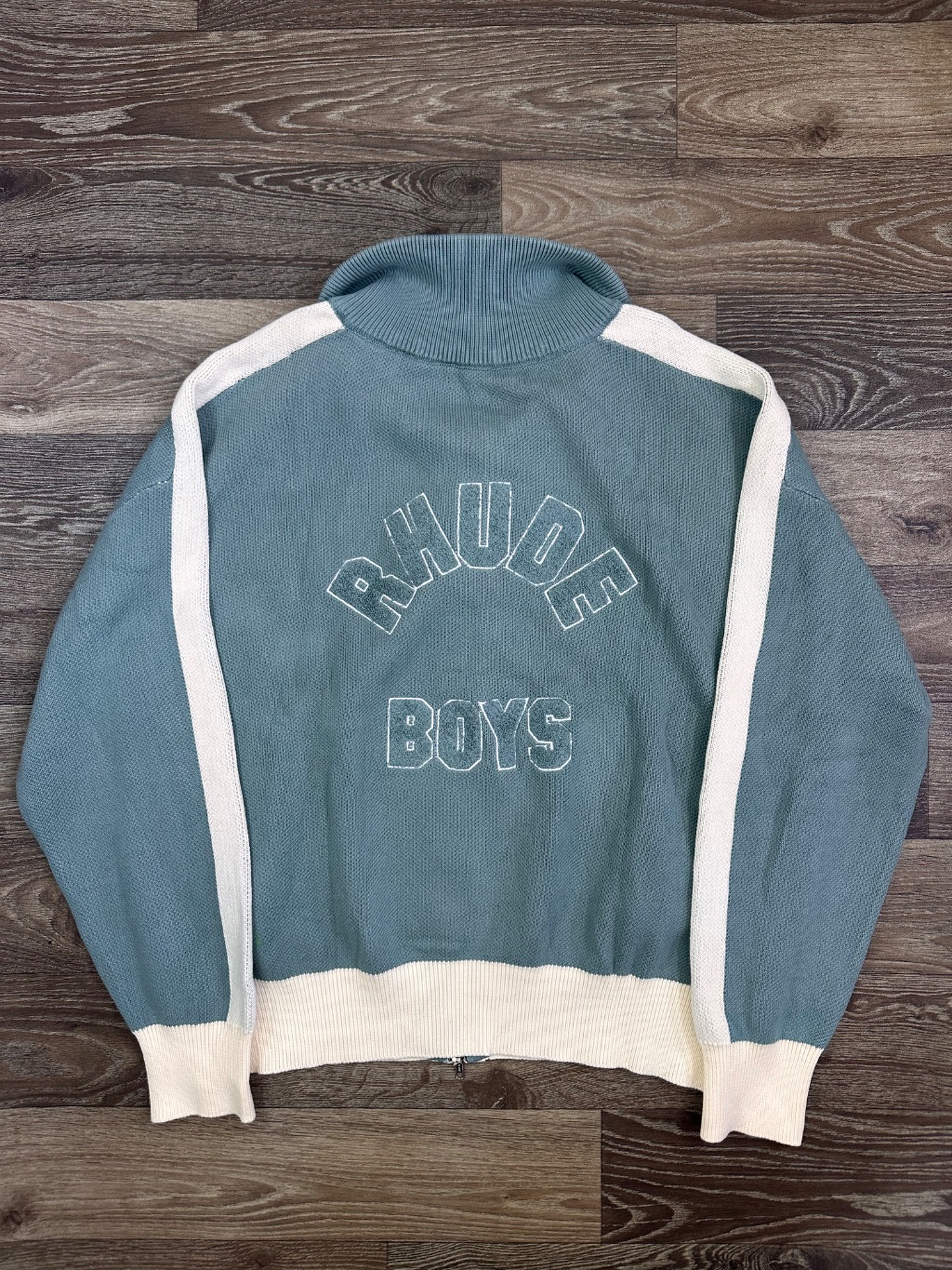 Rhude knitted Zip-up sweater