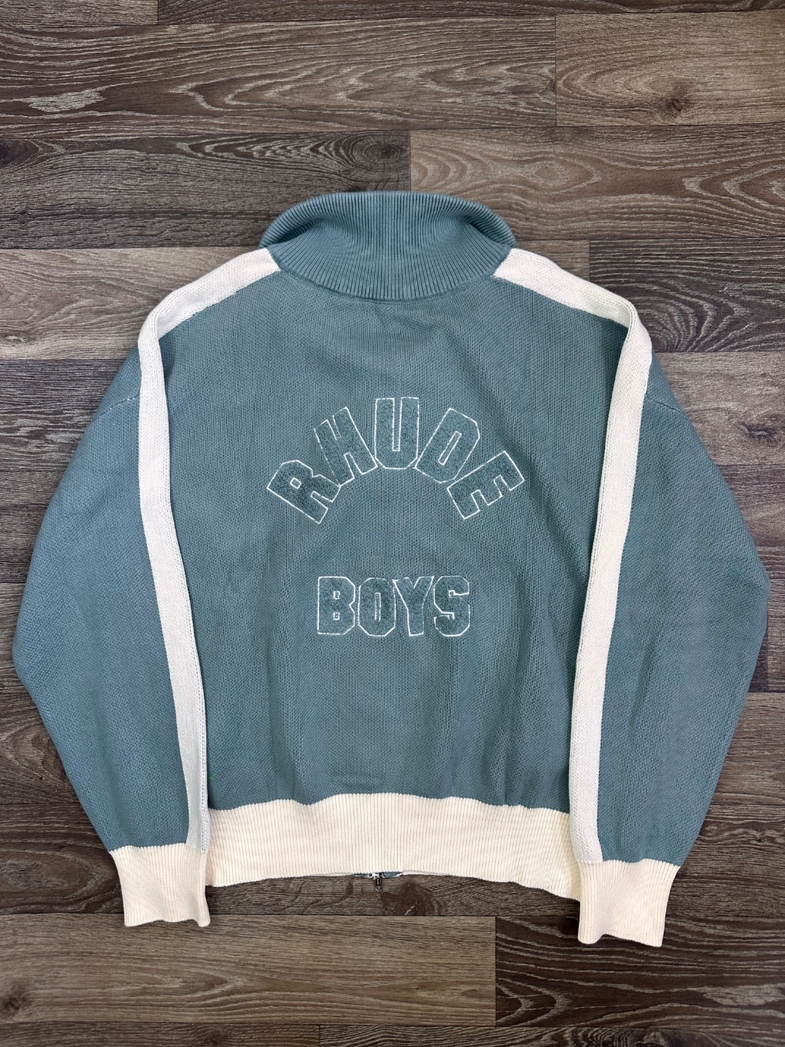 Rhude knitted Zip-up sweater