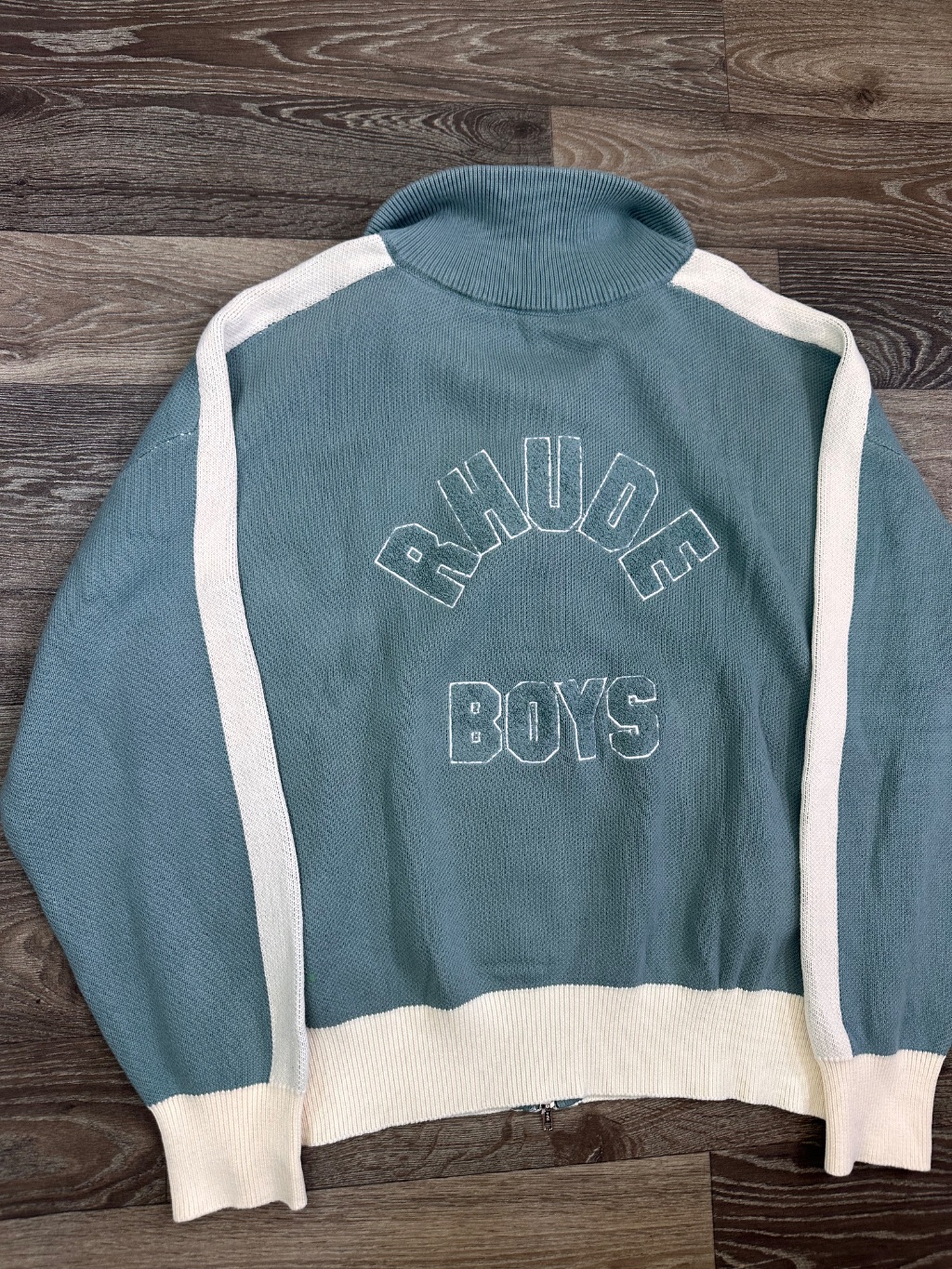 Rhude knitted Zip-up sweater