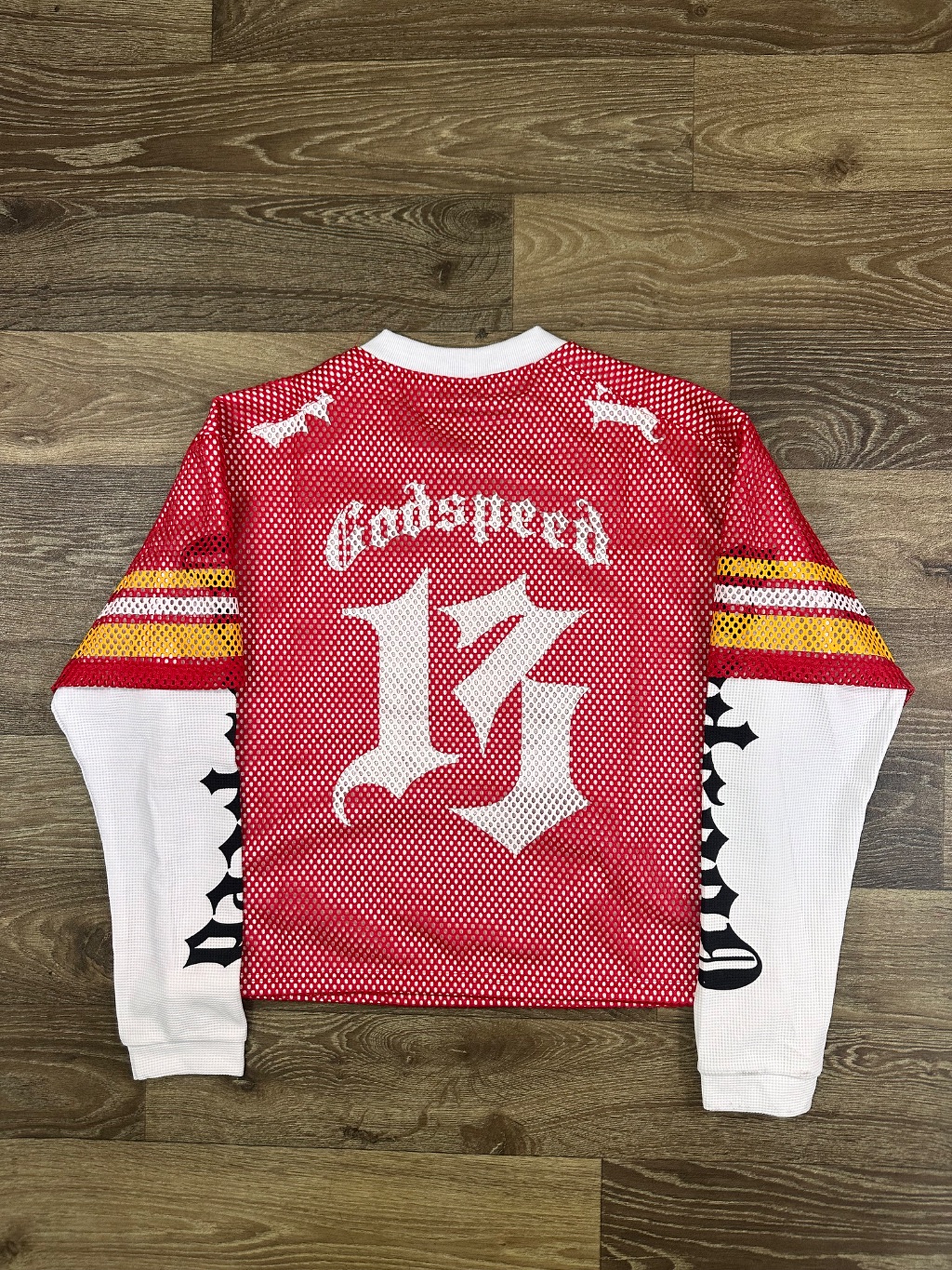Godspeed double sleeve cropped Tshirt