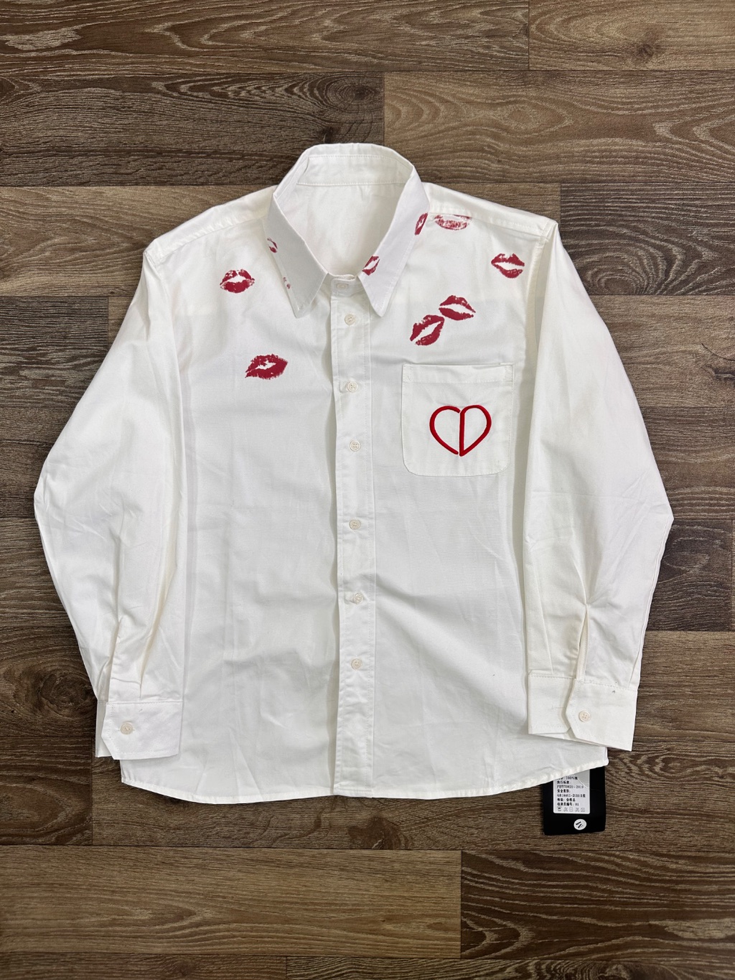 Graphic button up shirt