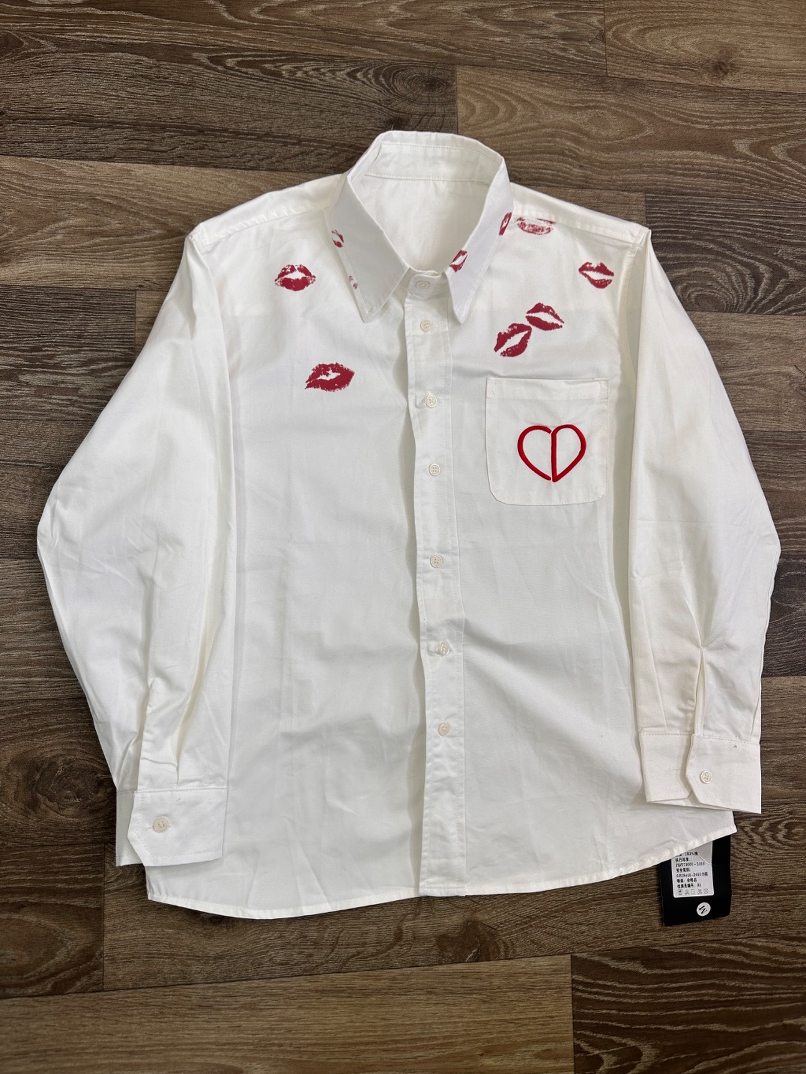 Graphic button up shirt
