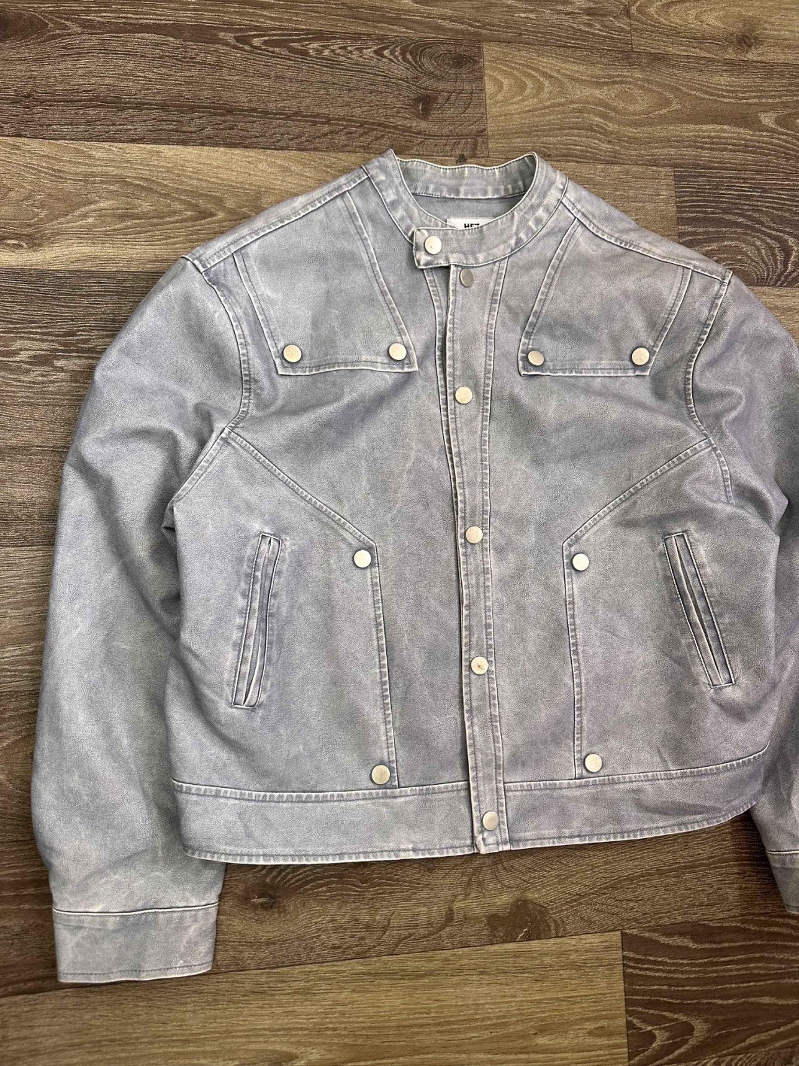 Acid wash Biker jacket