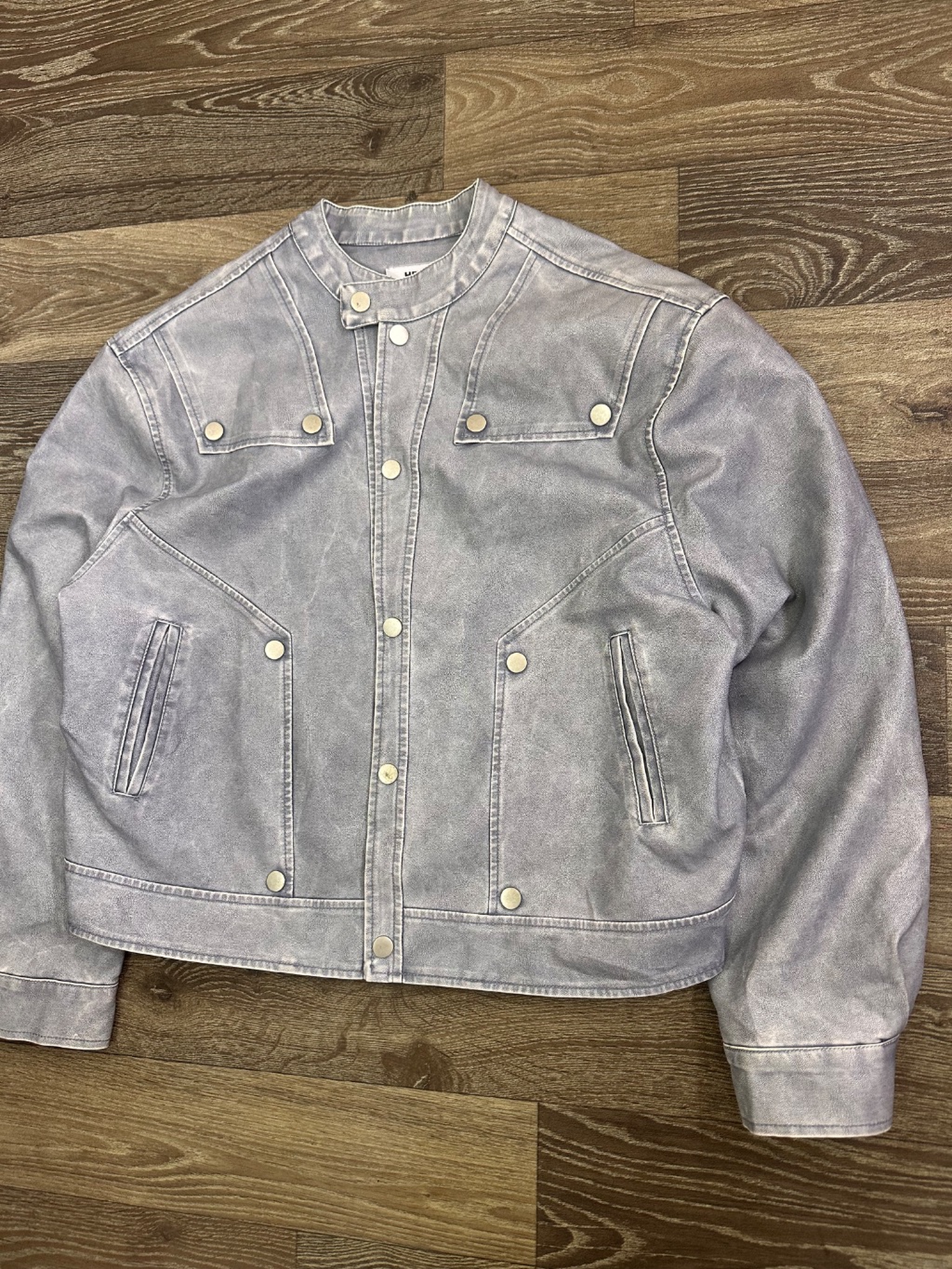 Acid wash Biker jacket