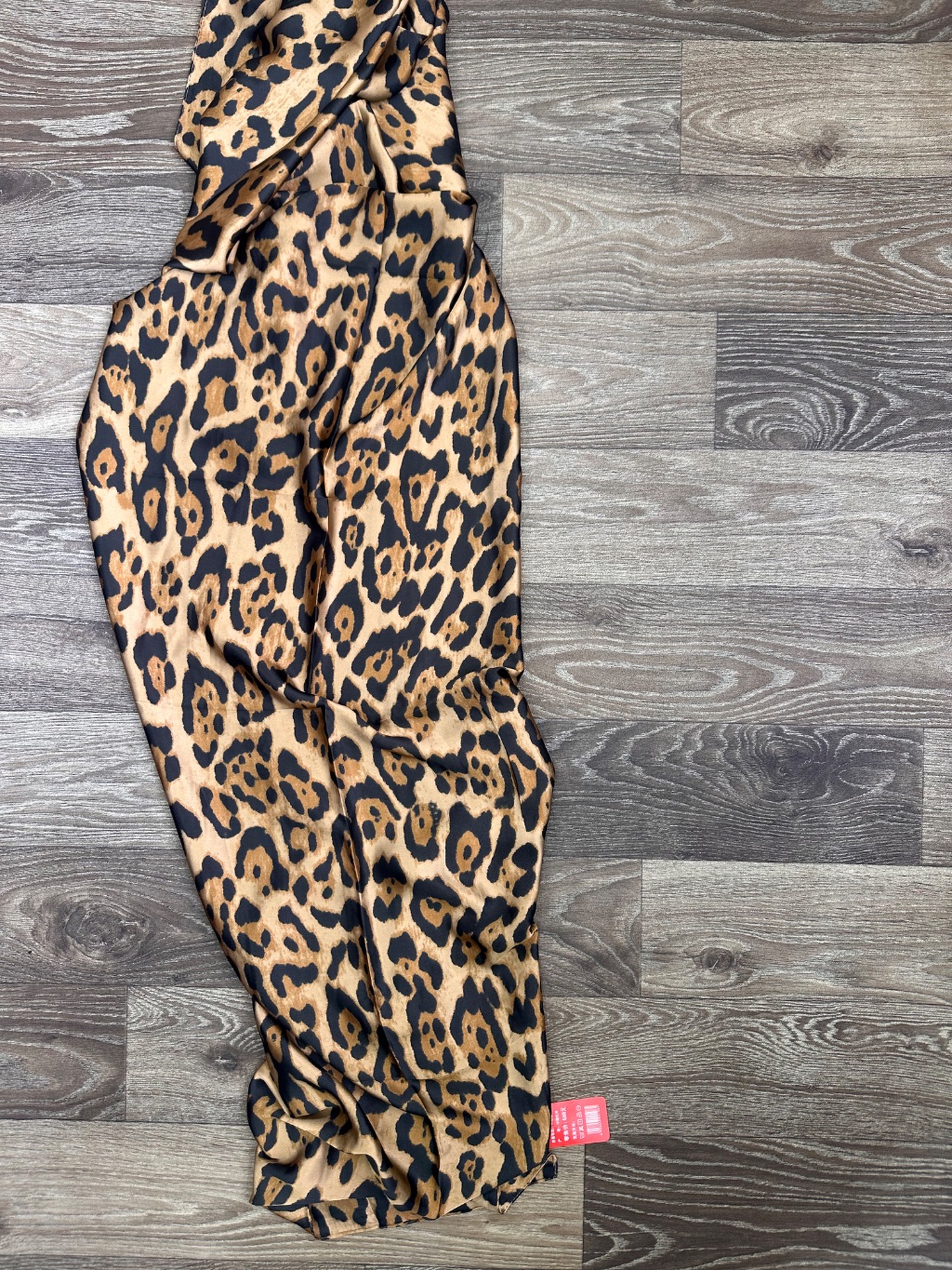 Silk Leopard print scarf