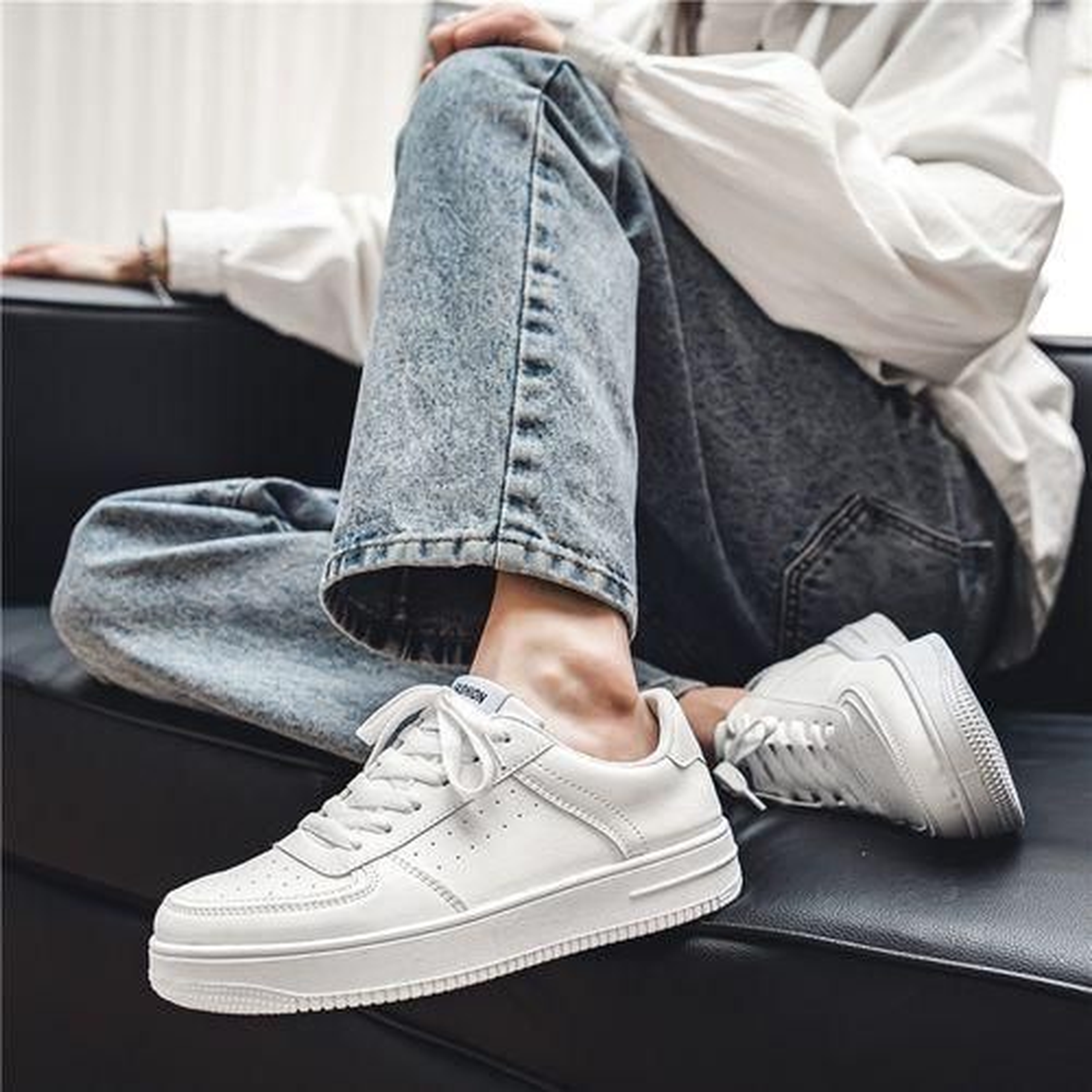 Men's Classic Casual Board Shoes - White