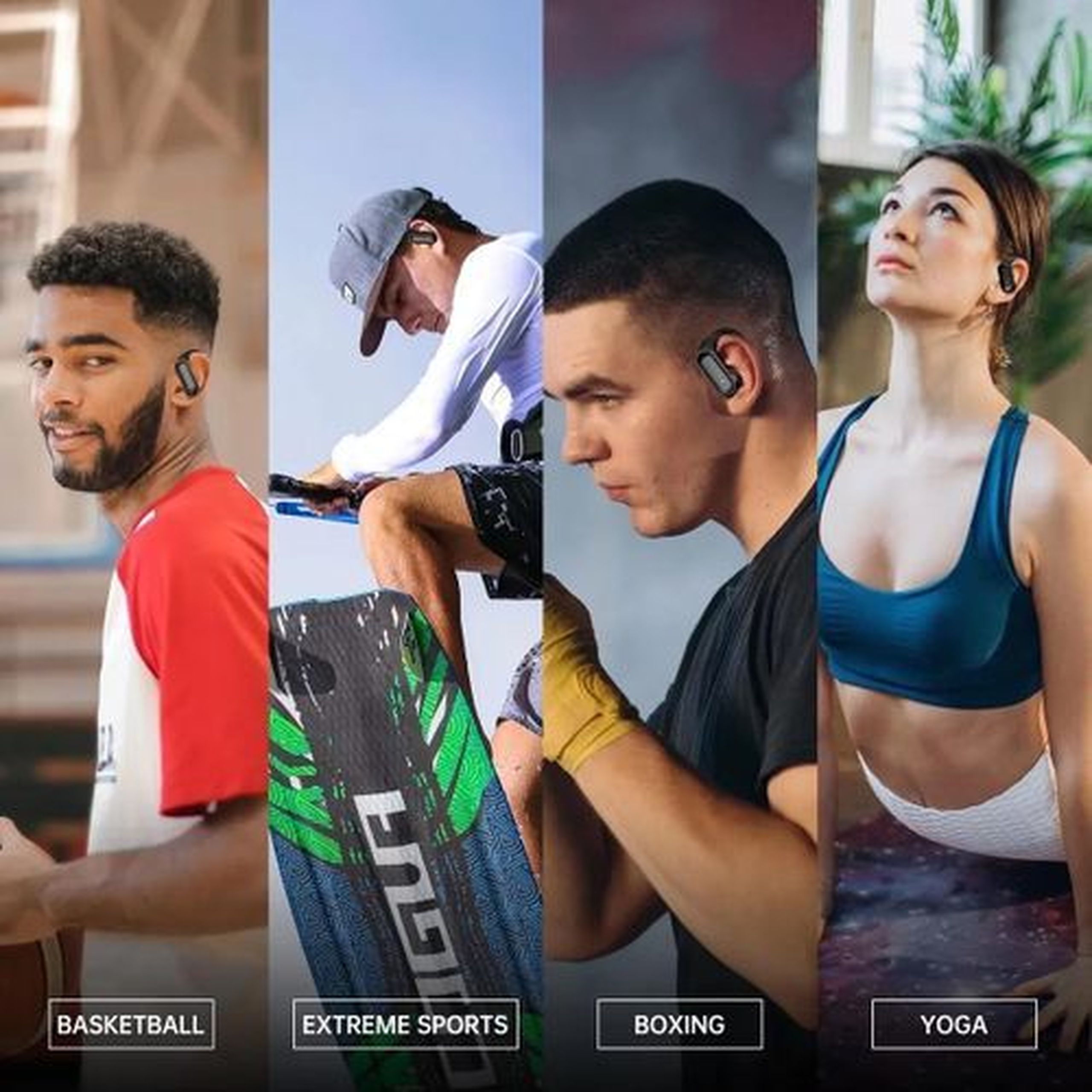 GtyGo Earphones Wireless Bluetooth EarHooks Touch Control Earbuds