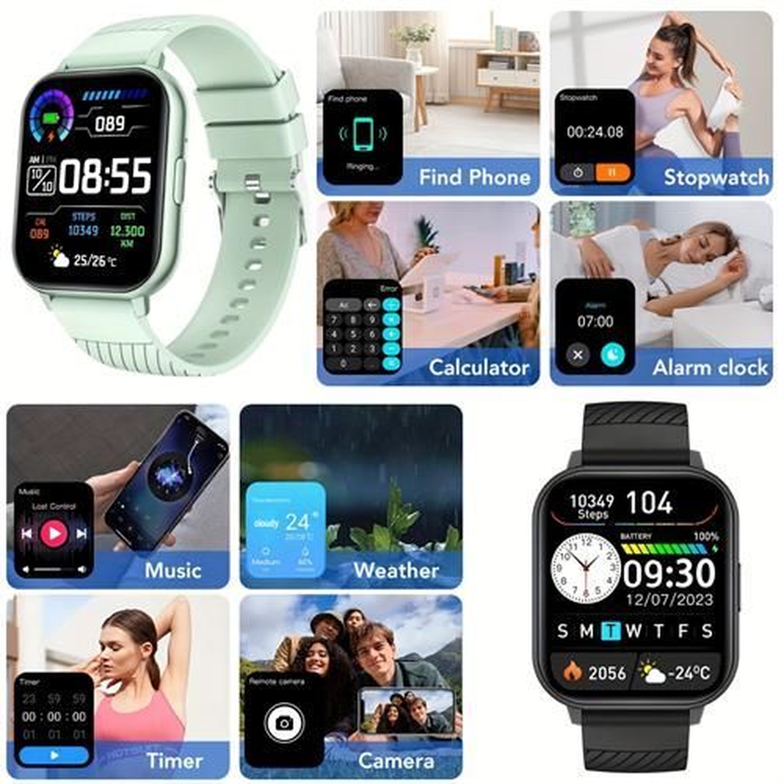FLAMEDEAL  Smart Watch 