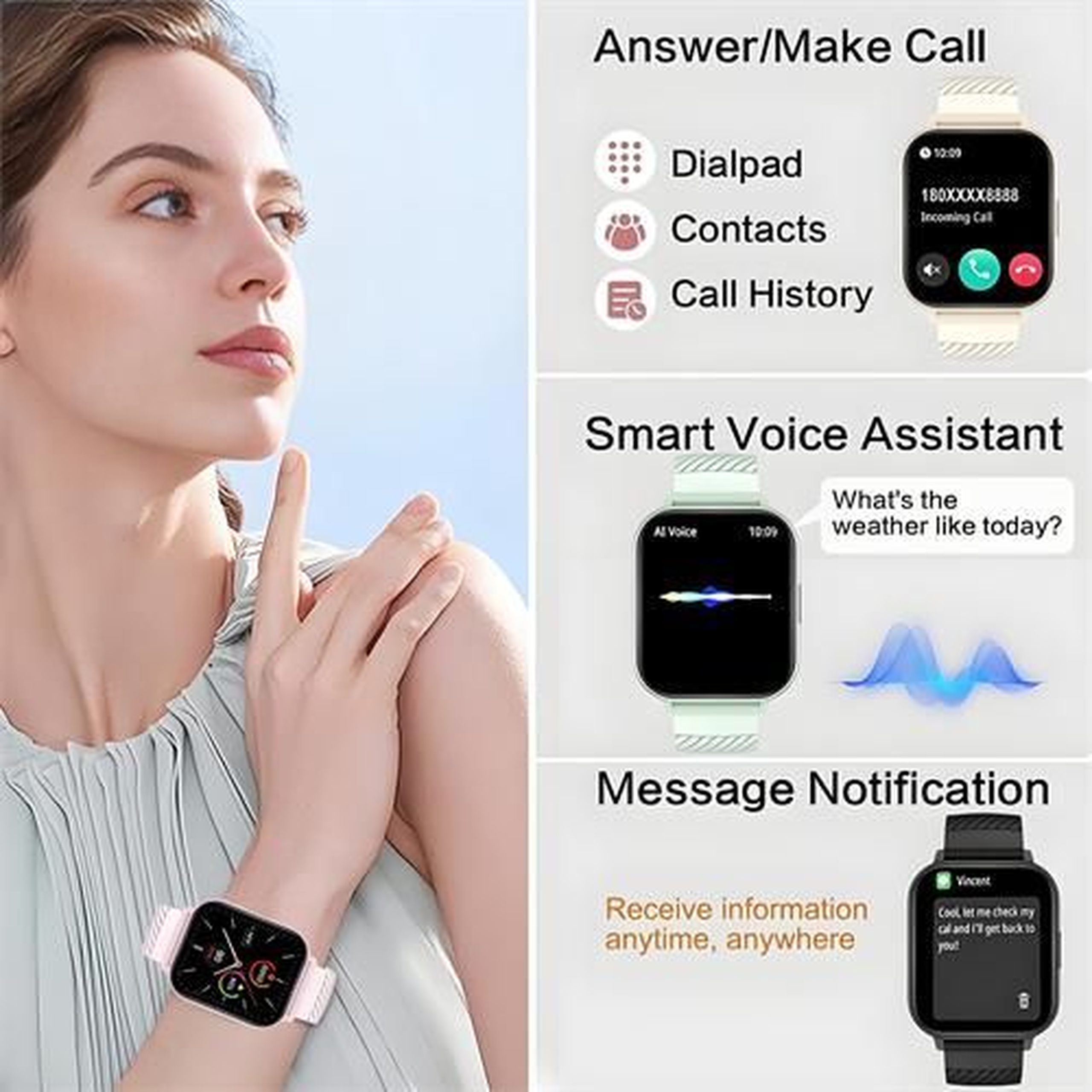 FLAMEDEAL  Smart Watch 