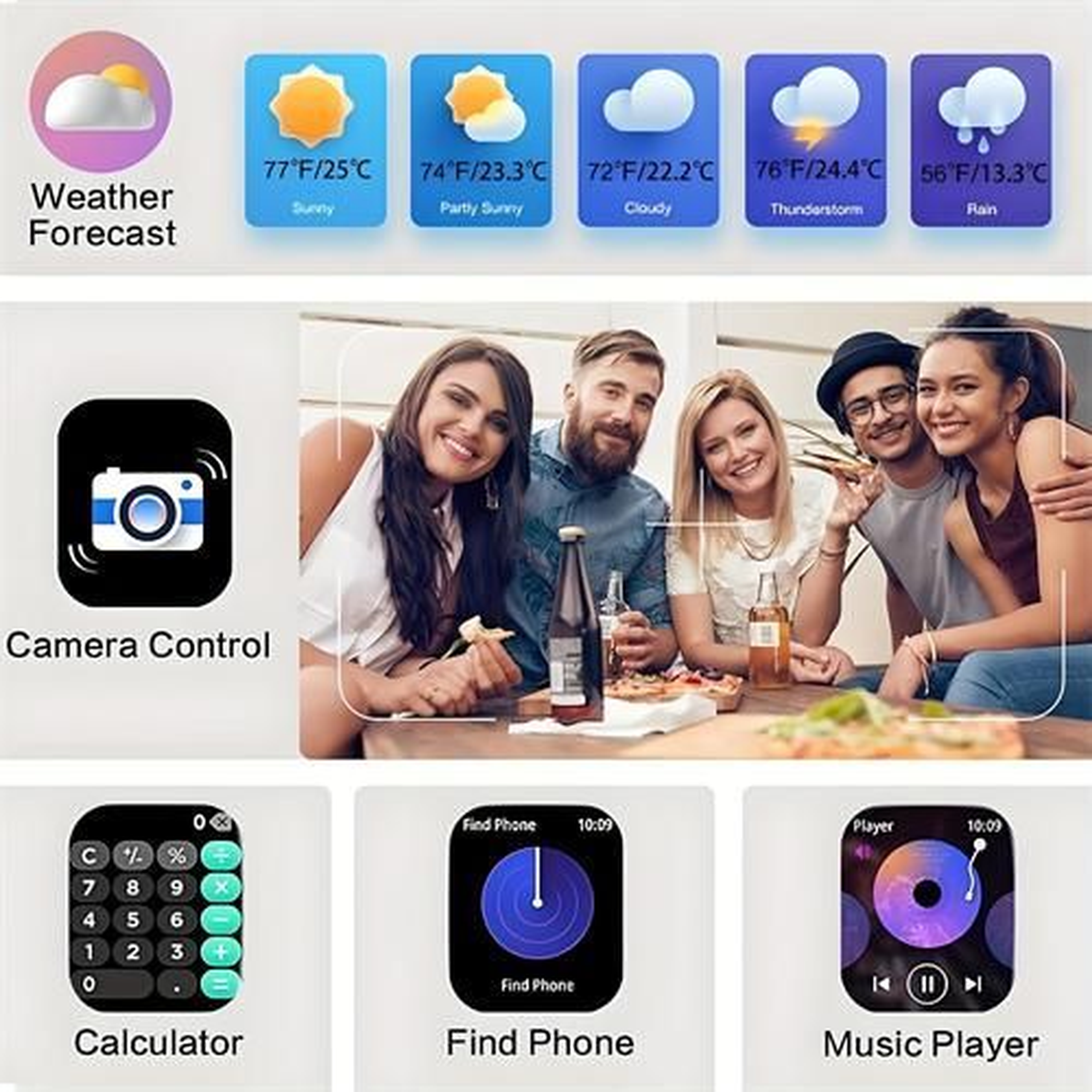 FLAMEDEAL  Smart Watch 
