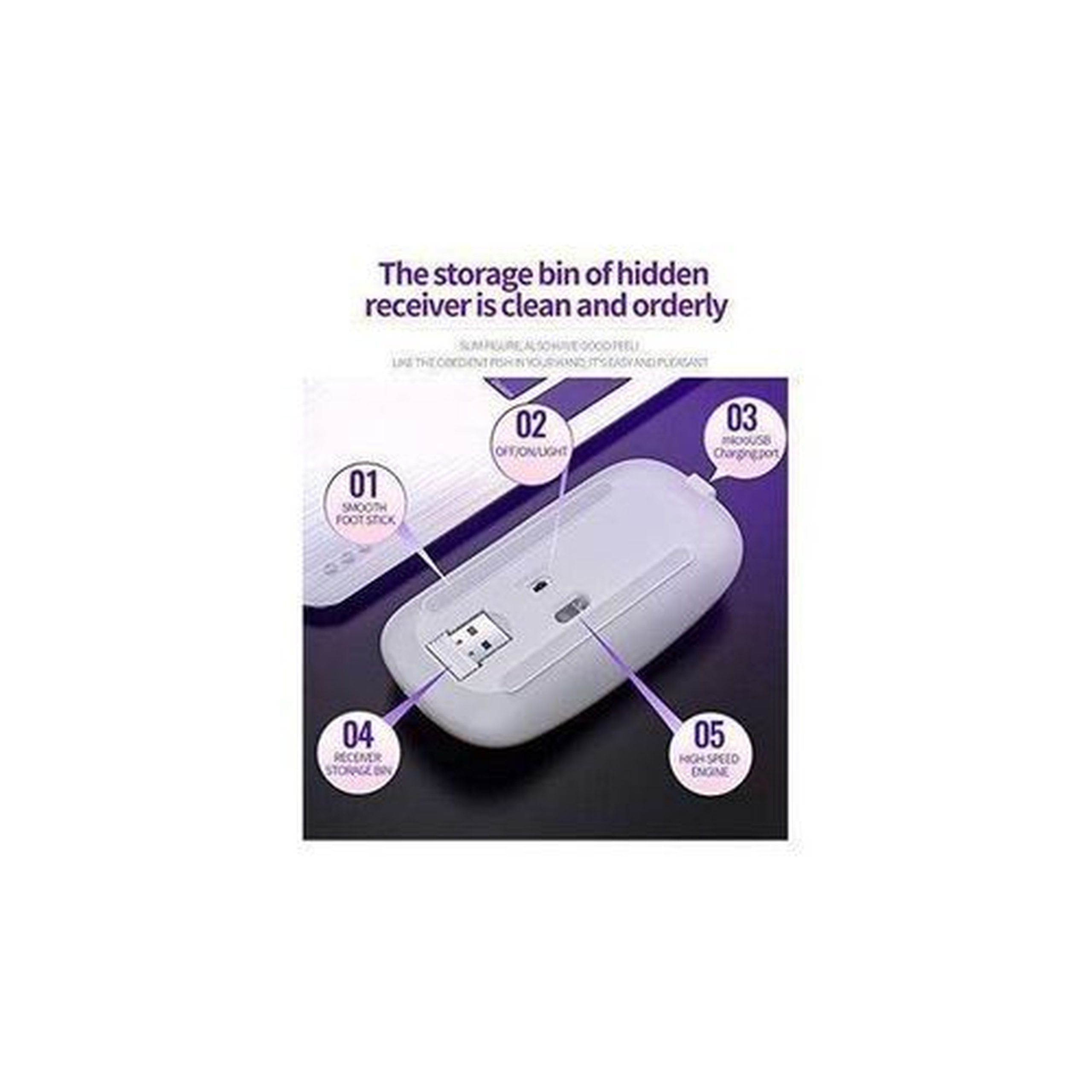 EAGEAT Wireless 2.4GHz Mice Rechargeable