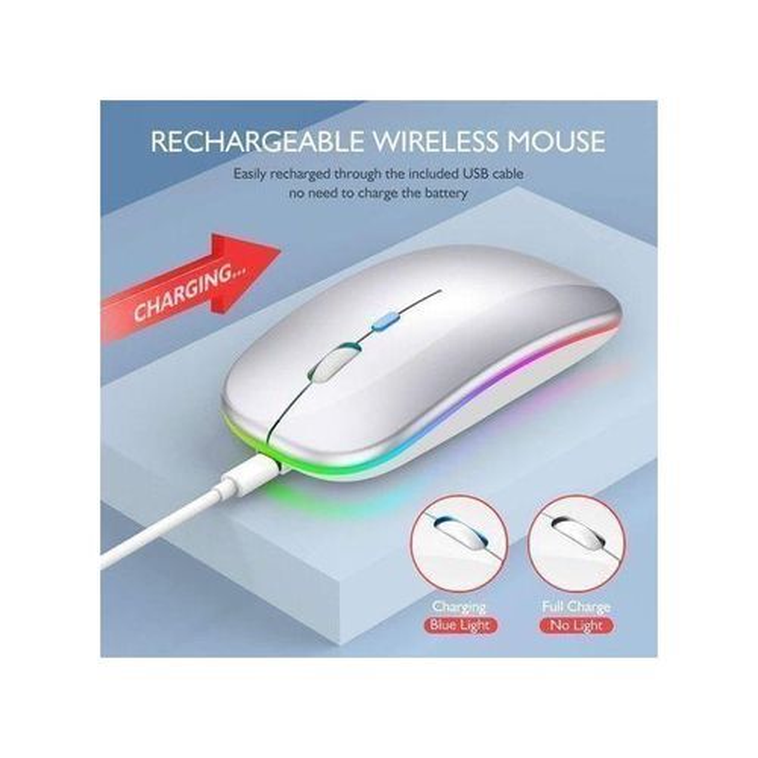 EAGEAT Wireless 2.4GHz Mice Rechargeable