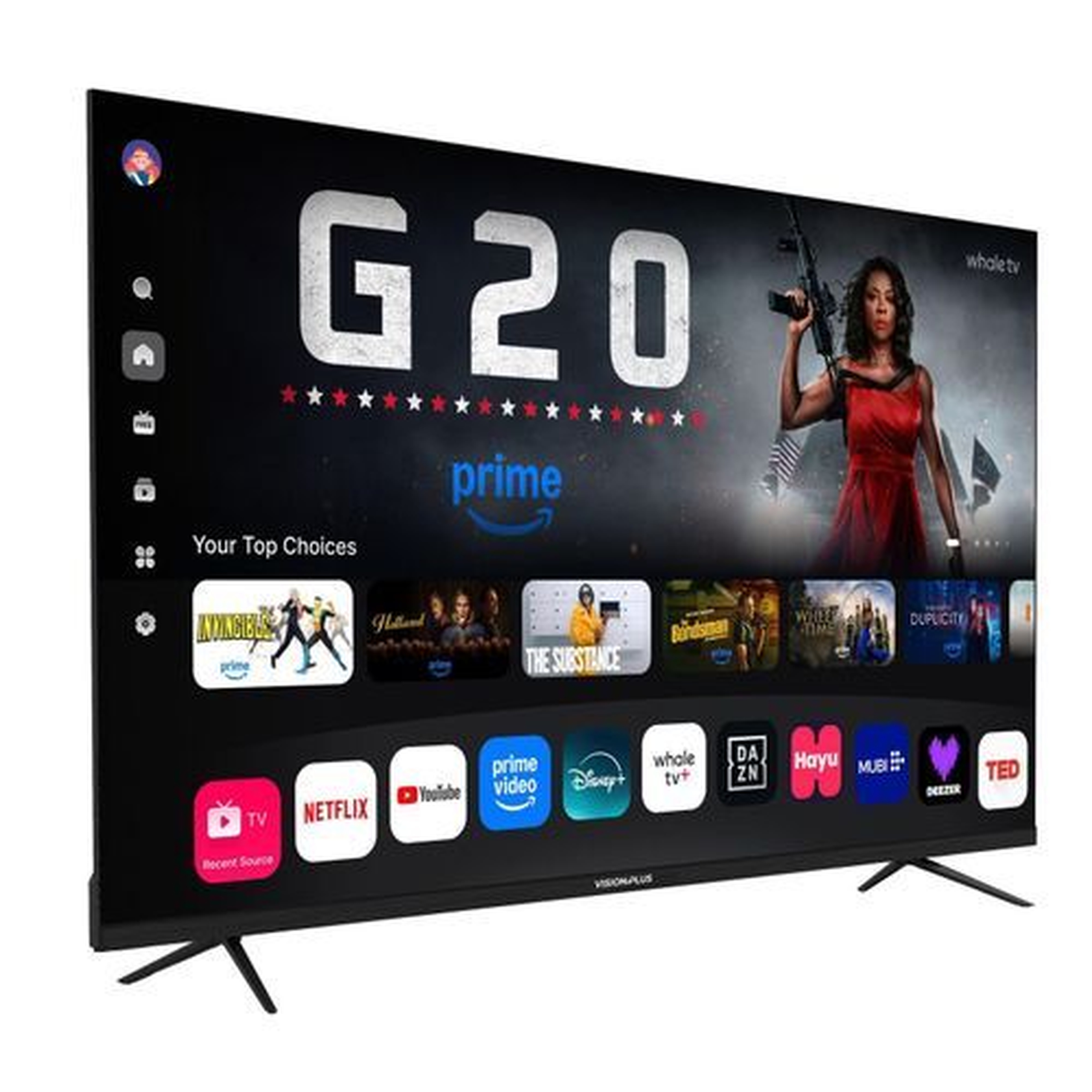Vision Plus VP8832SW 32" Frameless HD Smart TV 