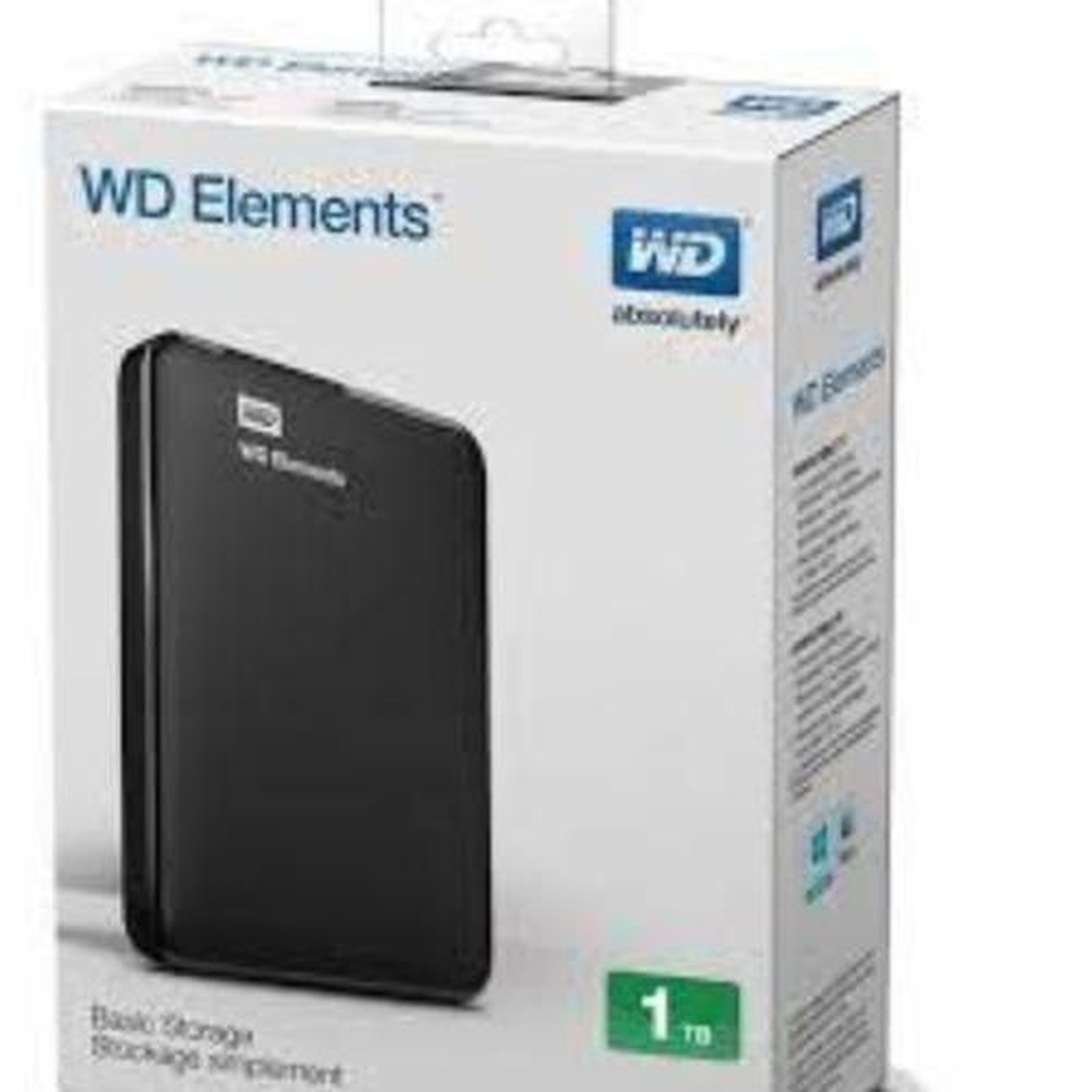 WD 1TB Elements Portable External Hard Drive