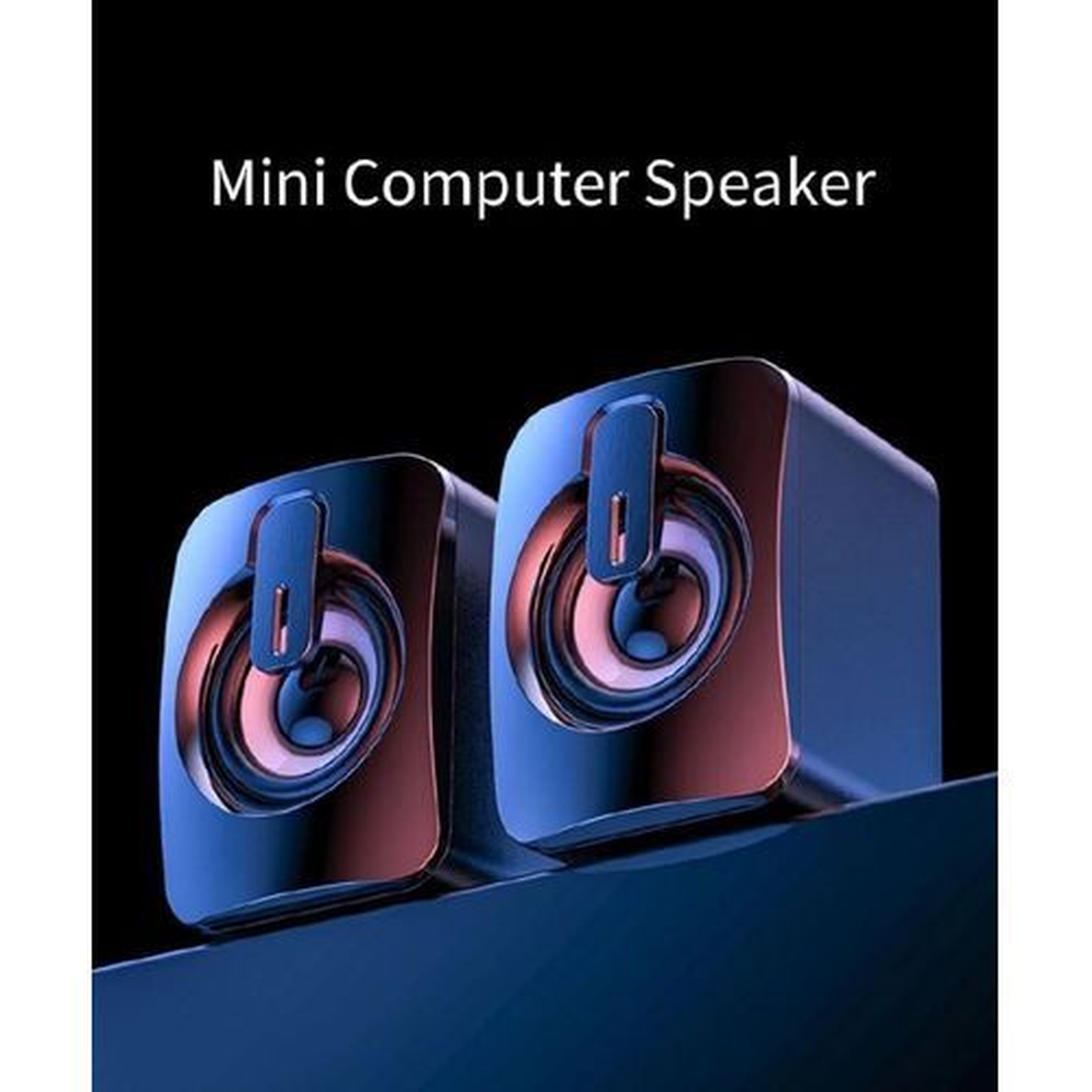 The Small Stereo Speaker Usb Wired Subwoofer Is Suitable For Laptops And Desktop Computers