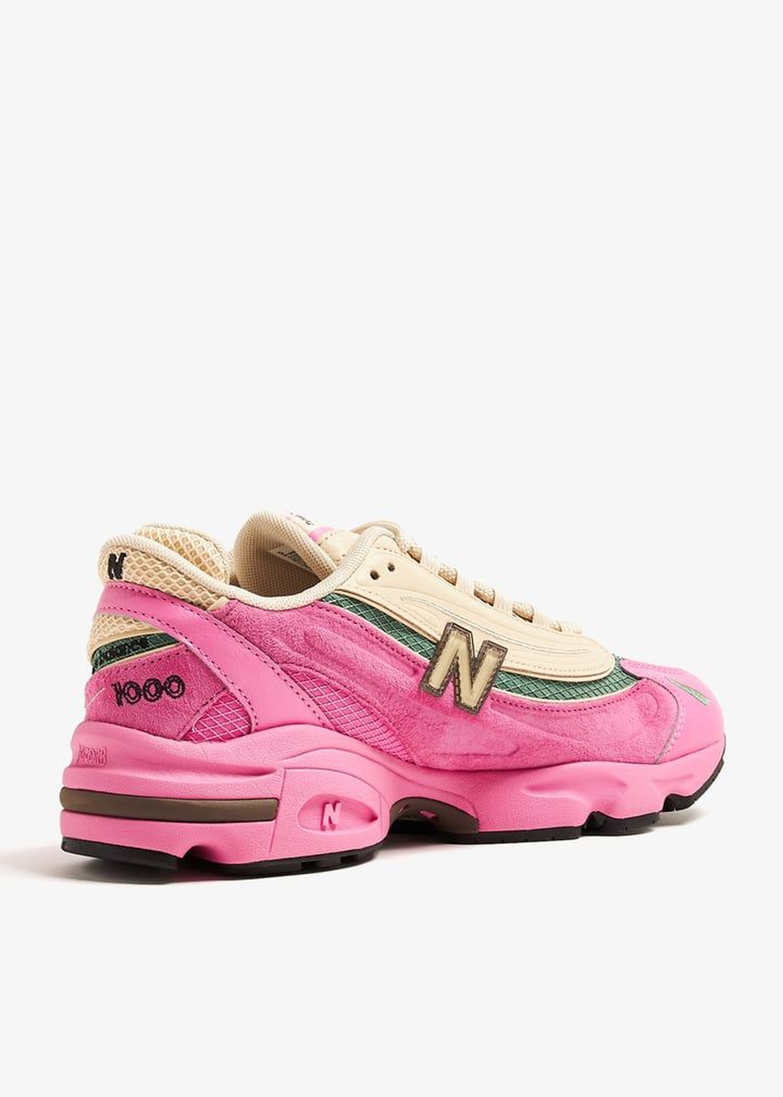 New Balance 1000 Tan Pink Green