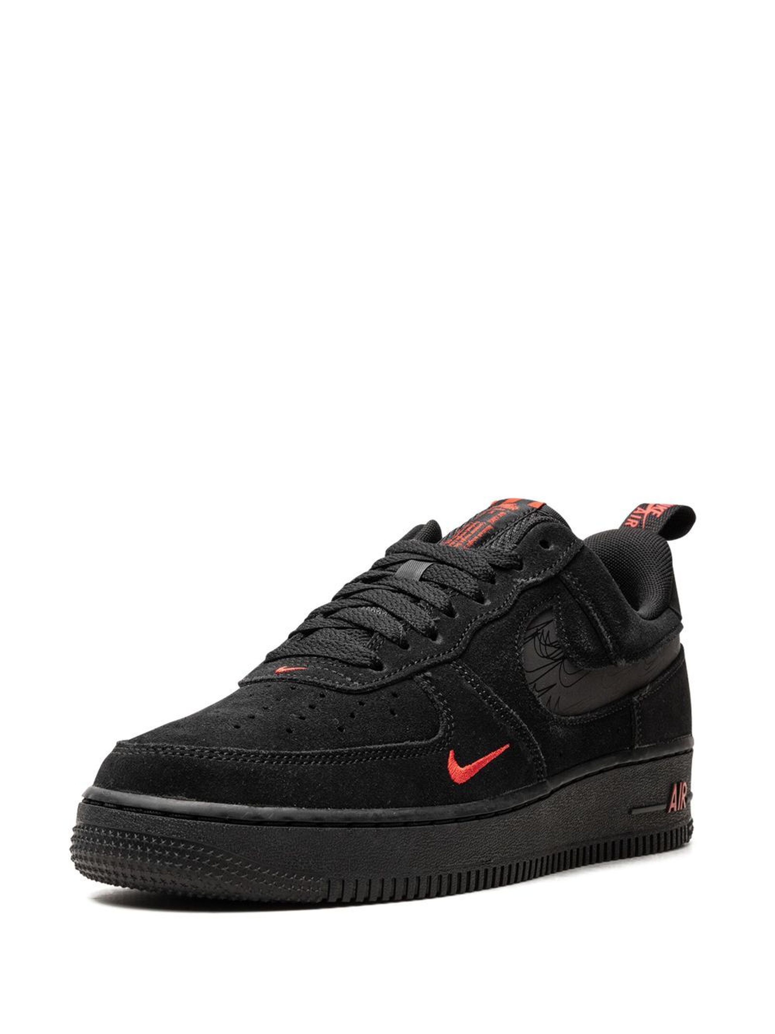 Nike Air Force 1 Low '07 LV8 "Multi Swoosh - Black Crimson"