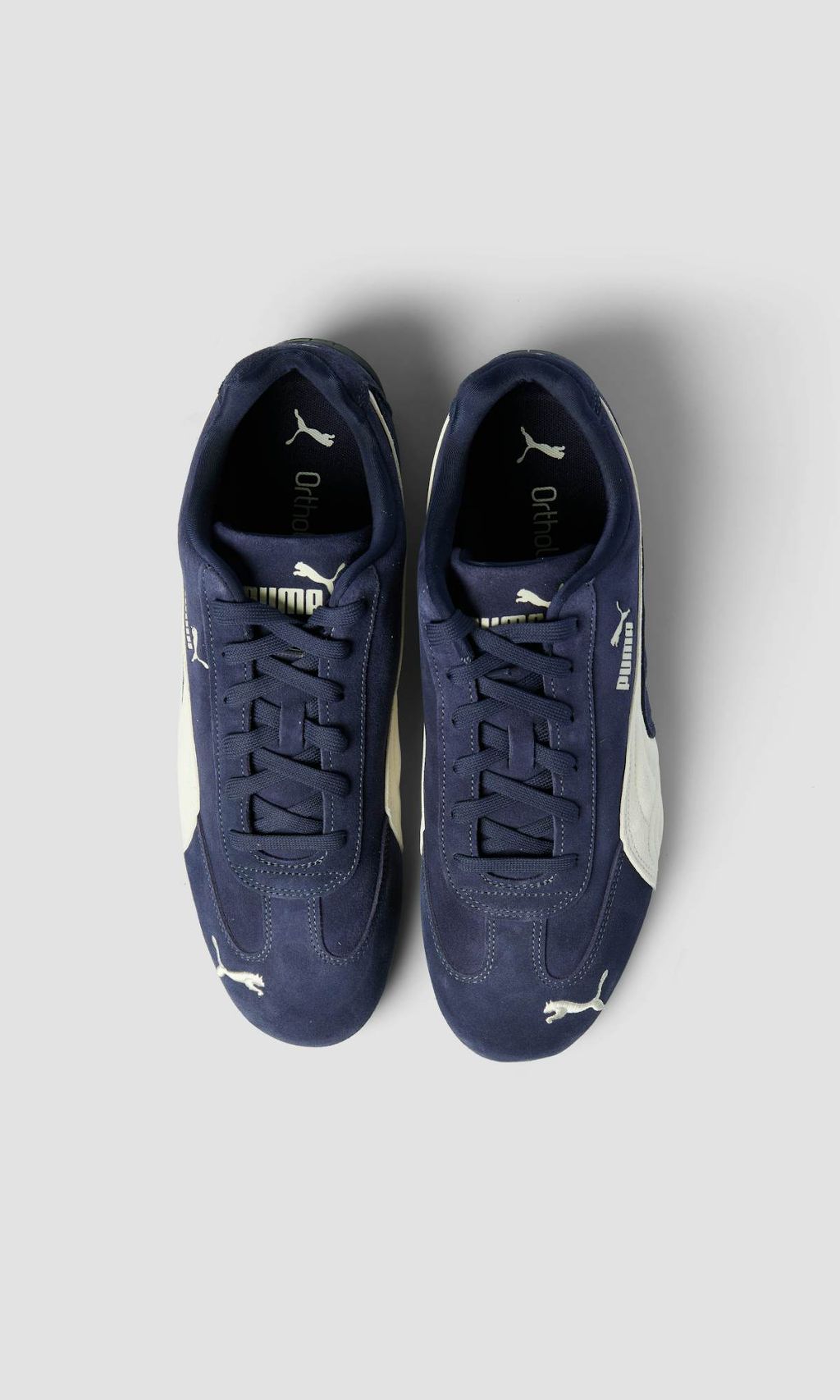 Puma Speedcat OG in the New Navy-Warm White