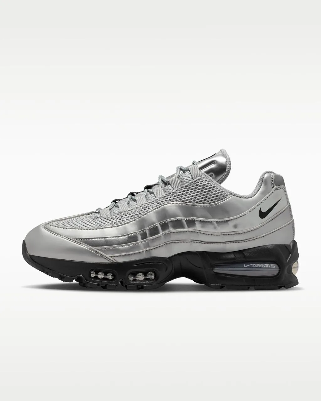 Nike Air Max 95 Big Bubble "metallic silver black"