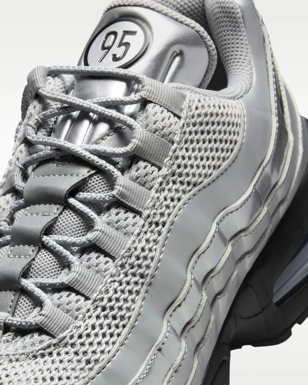 Nike Air Max 95 Big Bubble "metallic silver black"