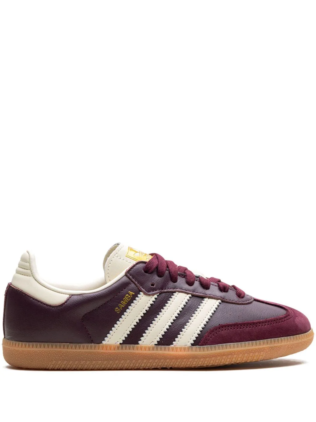 adidas Samba OG " Maroon/Core White/Gold Metallic"