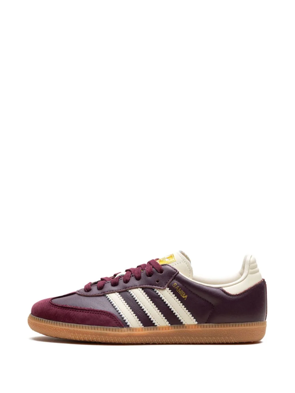adidas Samba OG " Maroon/Core White/Gold Metallic"