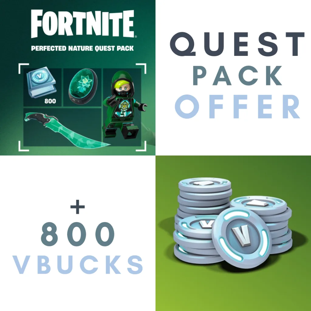 FORTNITE PERFECT NATURE PACK + 800VBUCKS BUNDLE