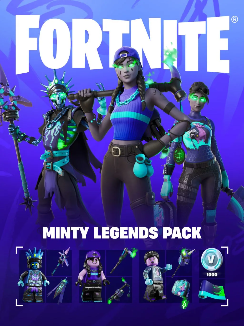GPKE BUNDLE D  MINTY LEGENDS PACK + 800 V-BUCKS