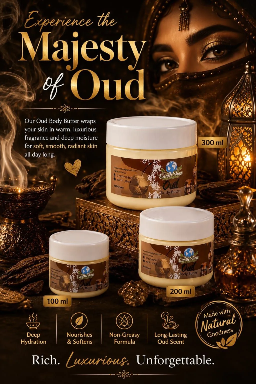 Earth Shea Oud Body Butter