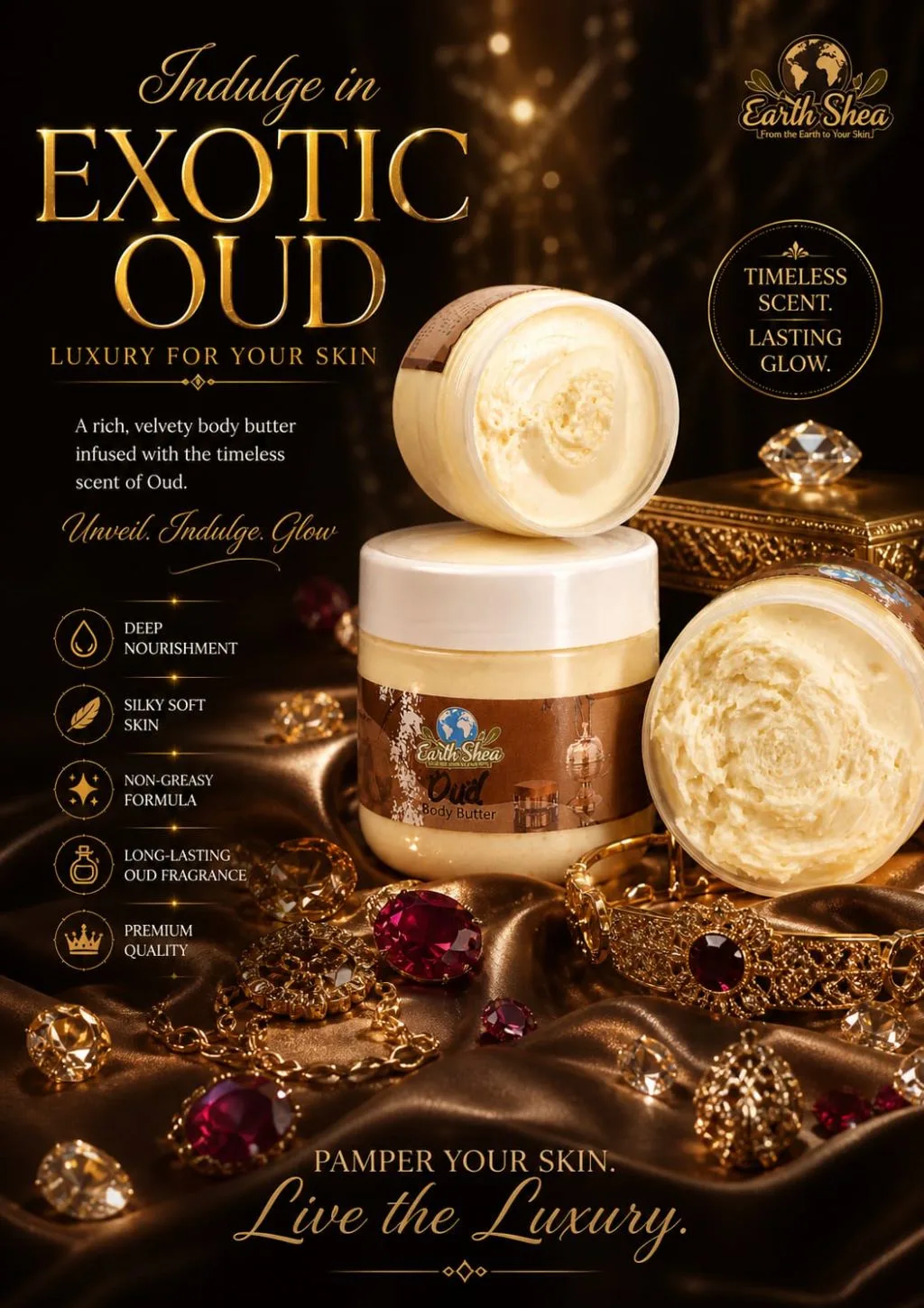 Earth Shea Oud Body Butter