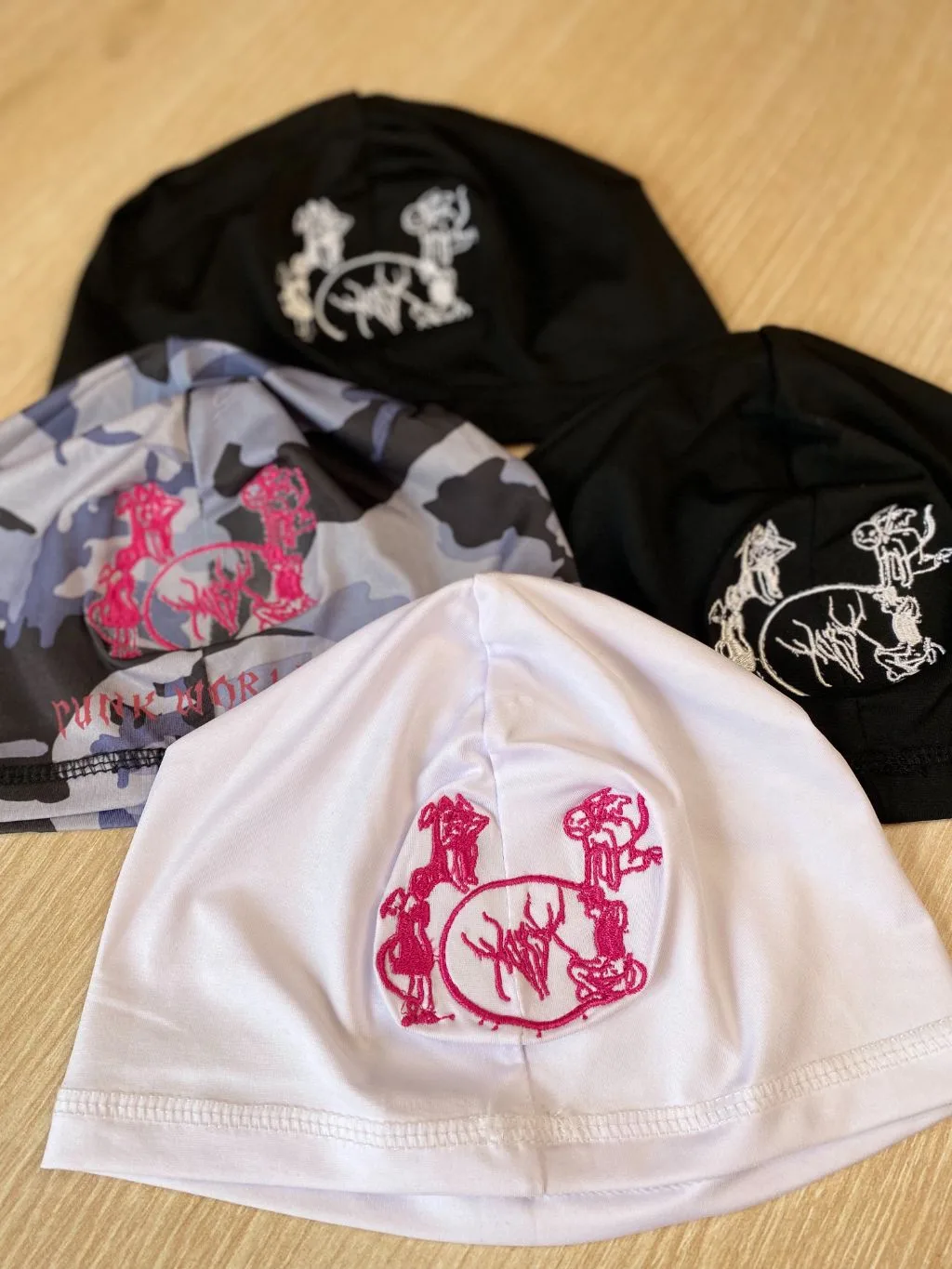 PUNK WORLD SKULL CAP