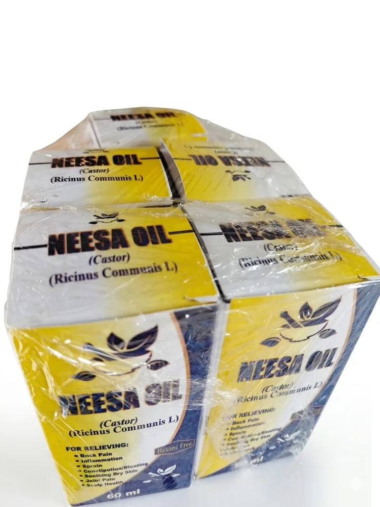 wholesale cold pressed castor oil 60mls (5pieces)