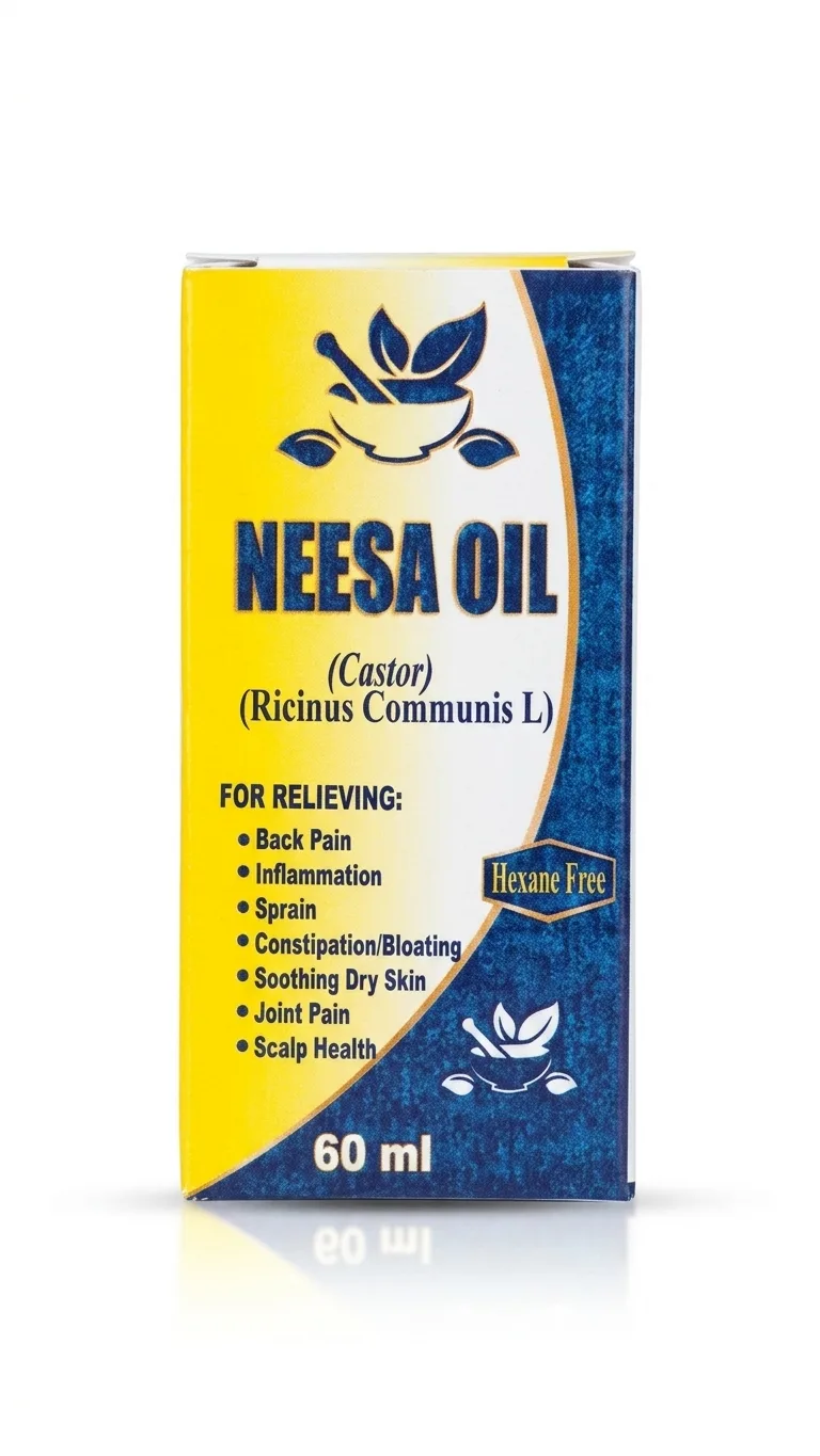 Neesa Cold Pressed Castor Oil 60mls