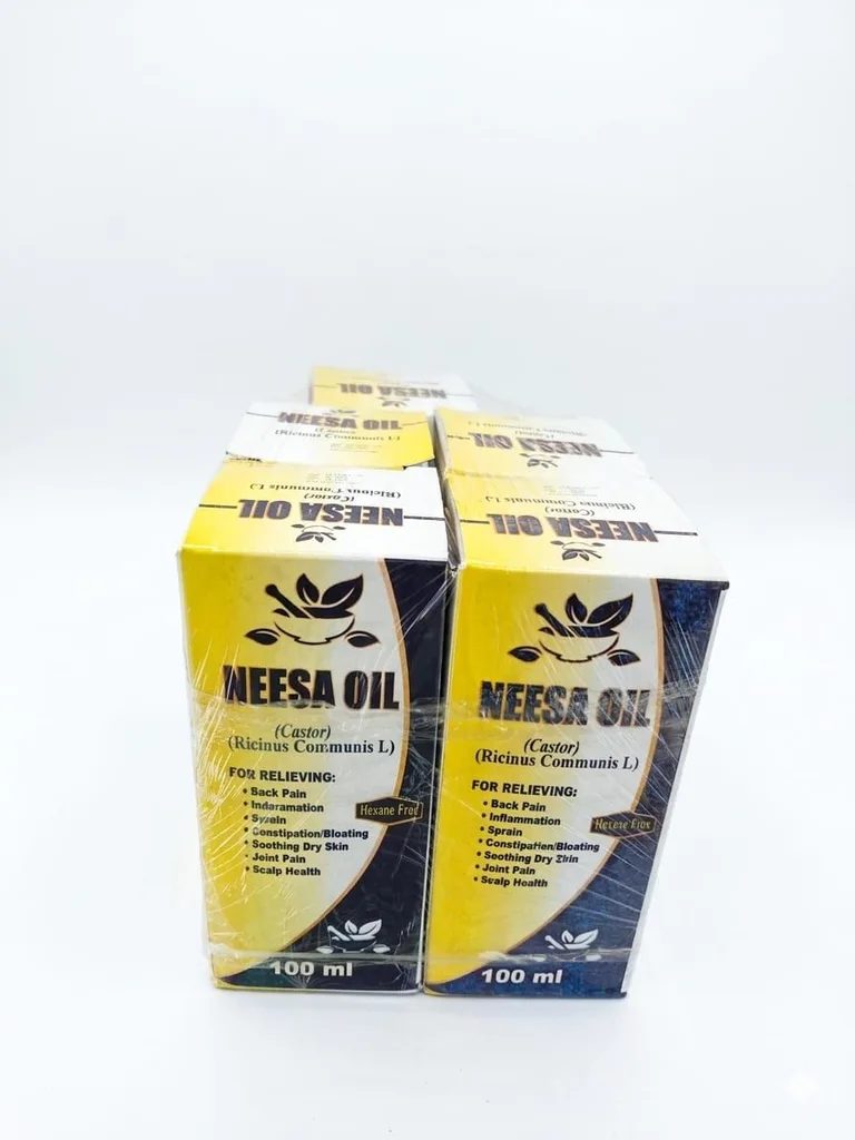 neesa cold pressed castor oil 100mls (5pcs)