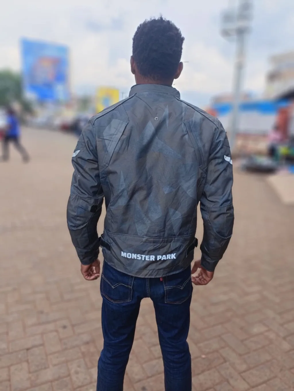MONSTER PARK MOTO JACKET  TECHWEAR ARMOR ⚡