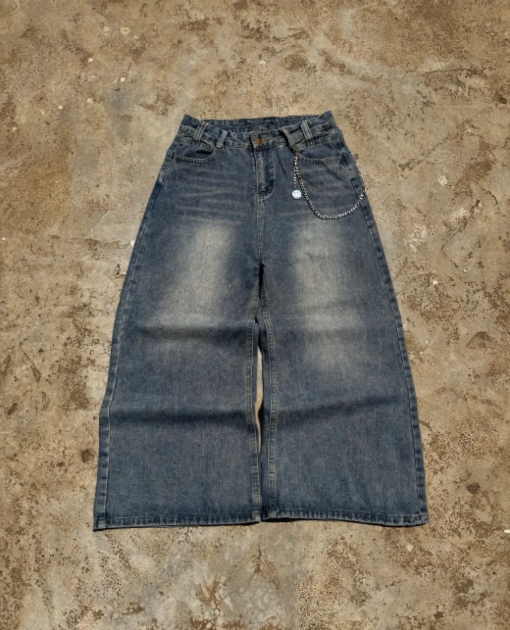 Vintage Cropped Wide Leg Barrel Jeans